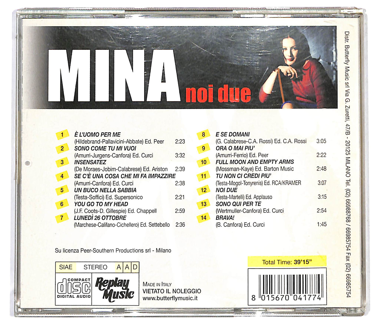 EBOND Mina - Noi Due CD CD126547