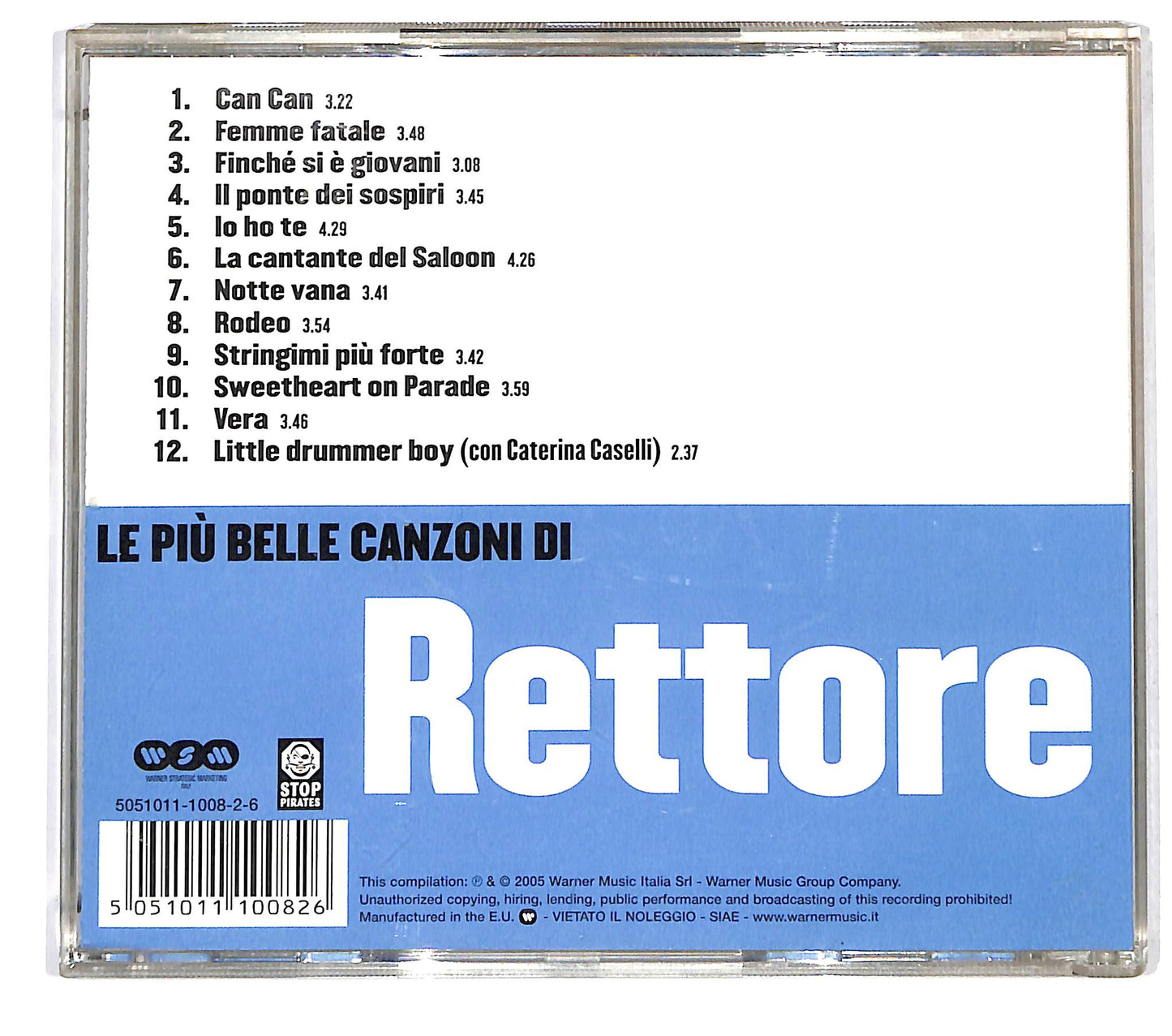 EBOND Rettore - Le Piu Belle Canzoni Di Rettore CD CD126558
