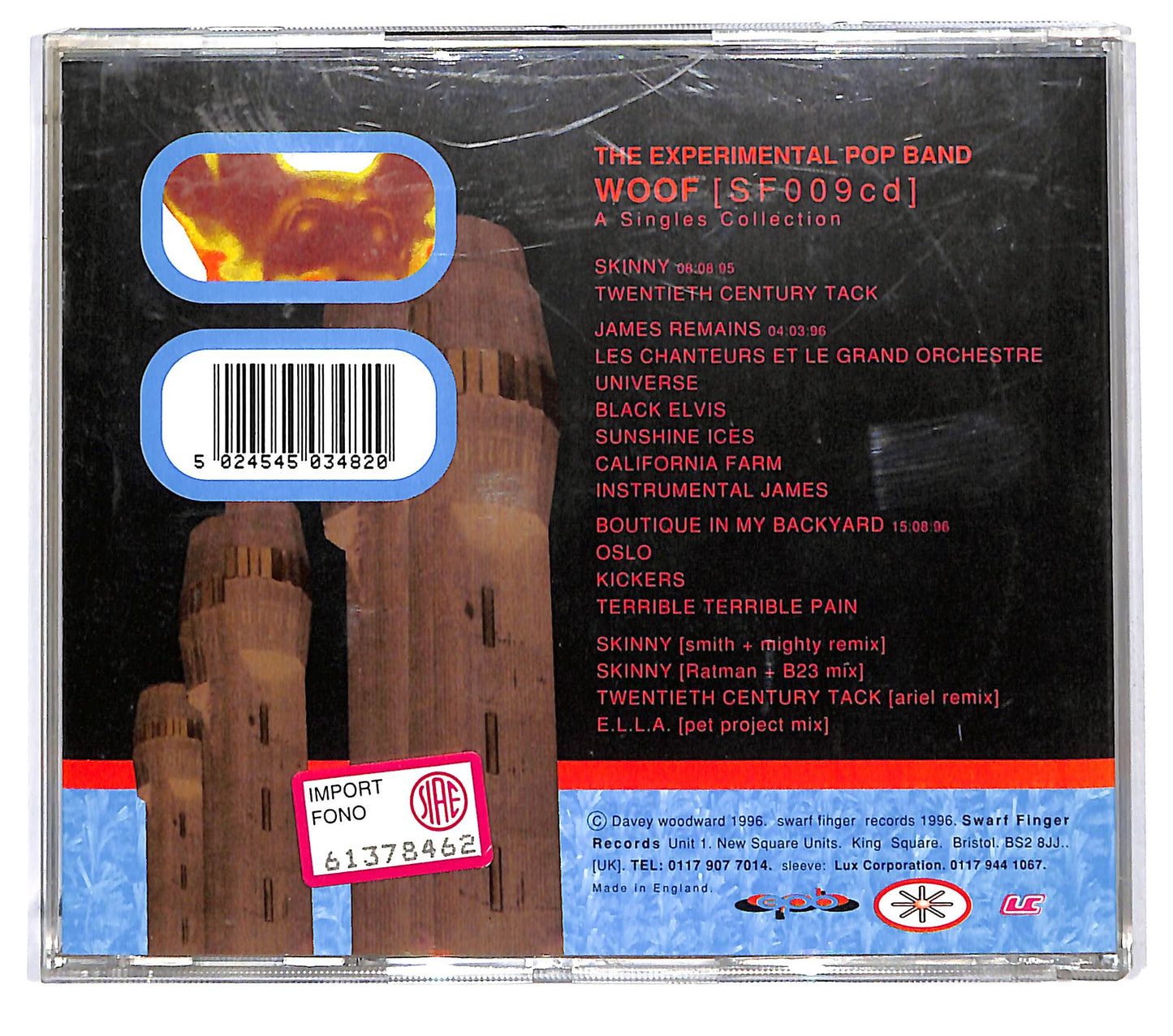 EBOND Experimental Pop Band - Woof (A Singles Collection) CD CD126609