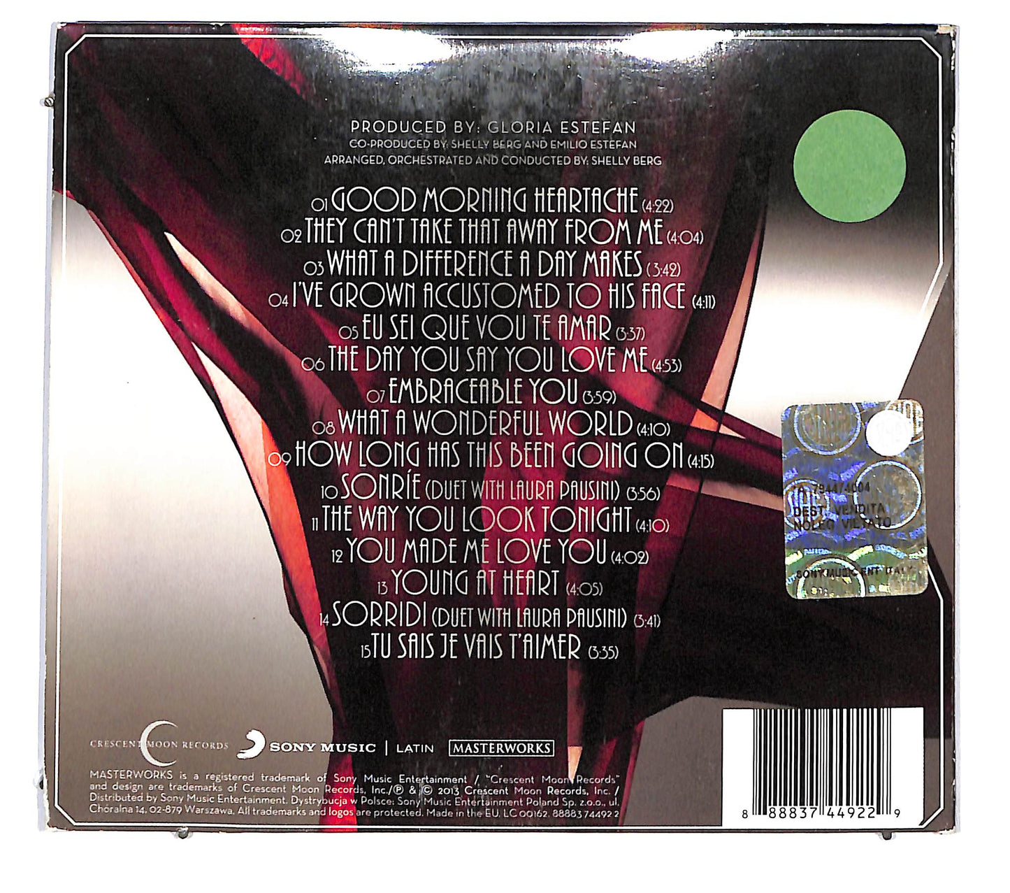 EBOND Gloria Estefan - The Standards DIGIPACK CD CD126618