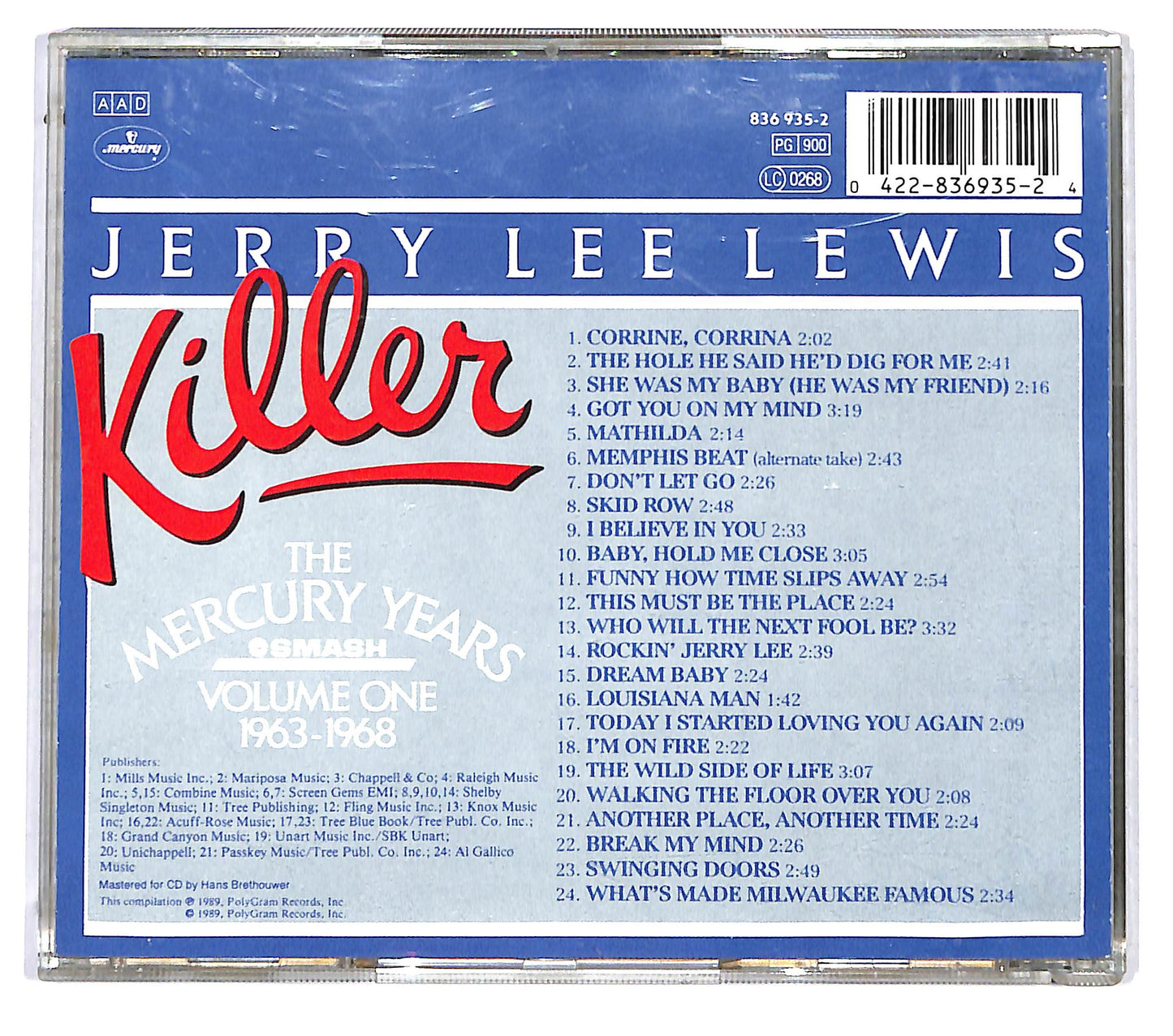 EBOND Jerry Lee Lewis - Killer CD CD126619