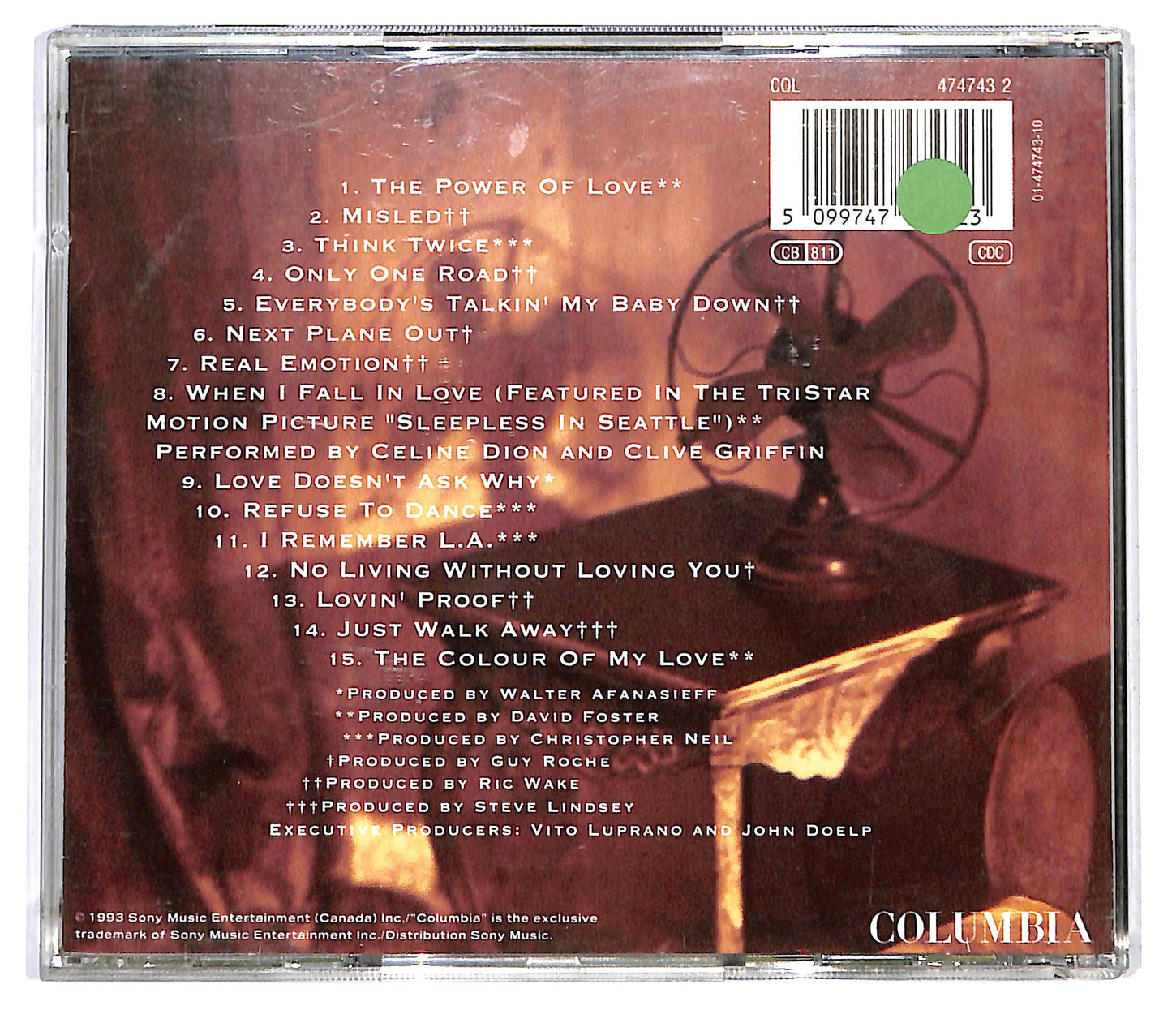 EBOND Celine Dion - The Colour Of My Love CD CD126626