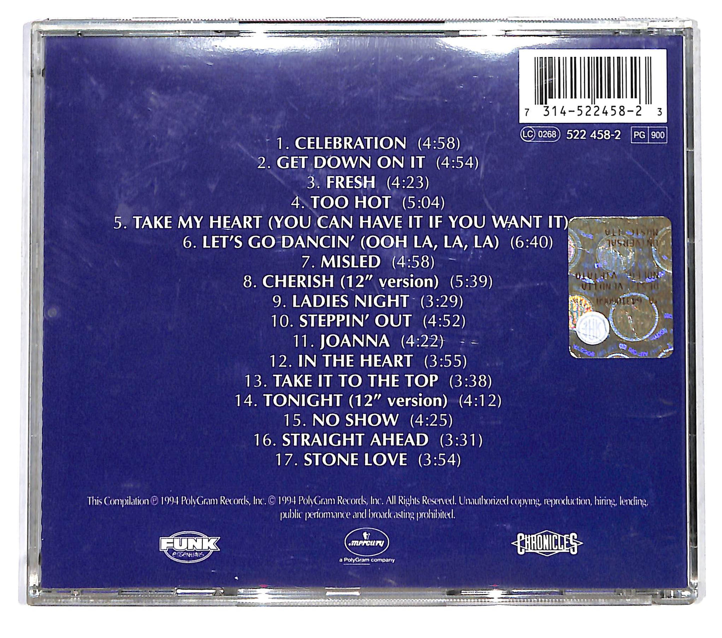EBOND Celebration: The Best Of Kool & The Gang (1979-1987) CD CD126635