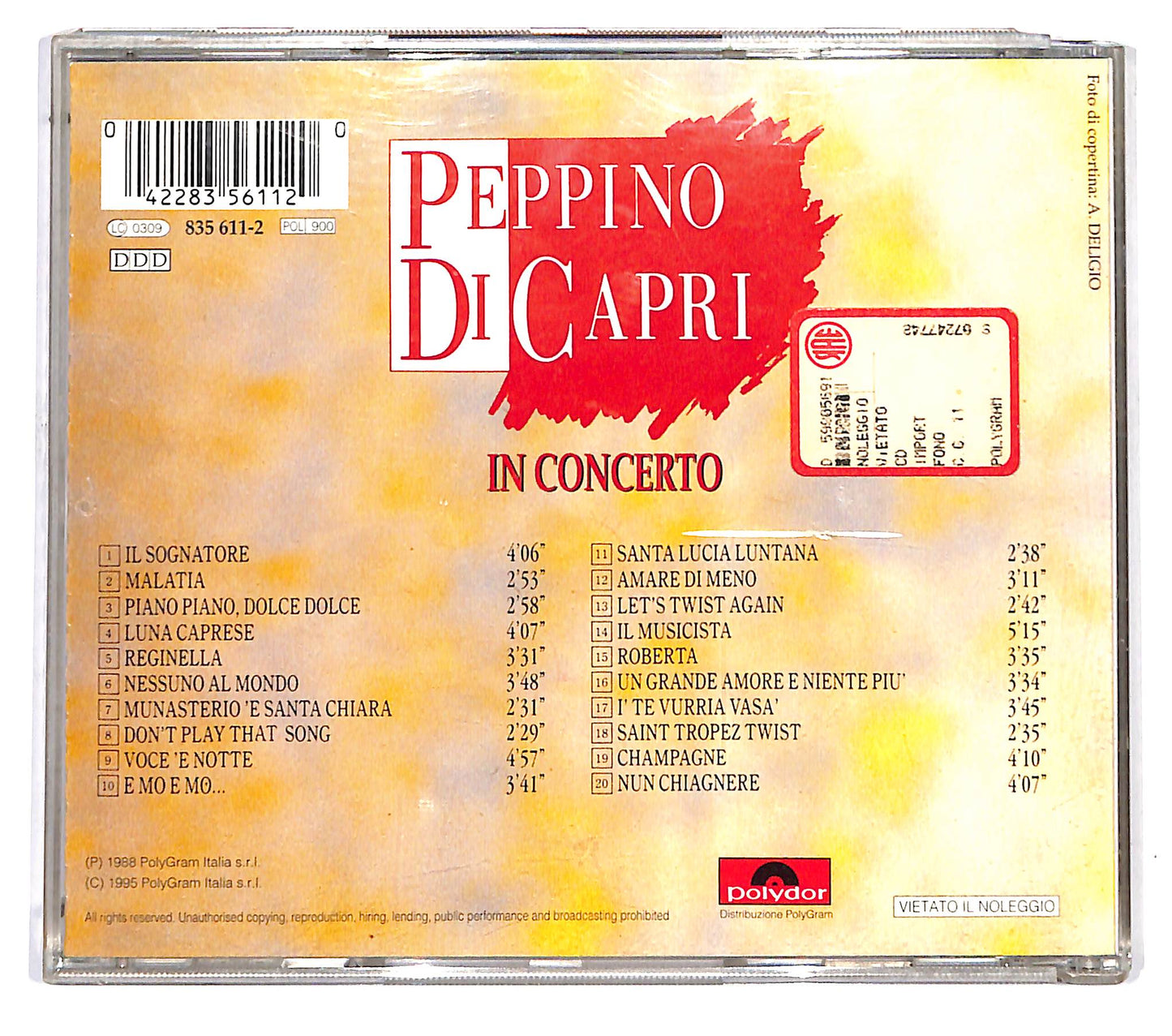 EBOND Peppino Di Capri - In Concerto CD CD126649