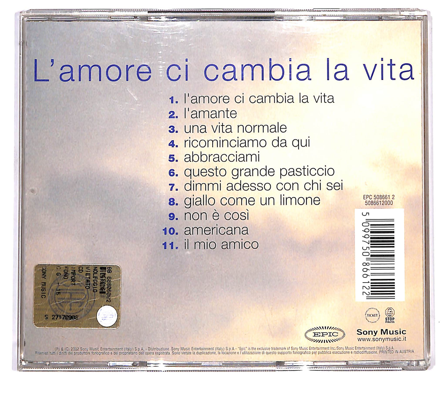 EBOND Gianni Morandi - L'amore Ci Cambia La Vita CD CD126655