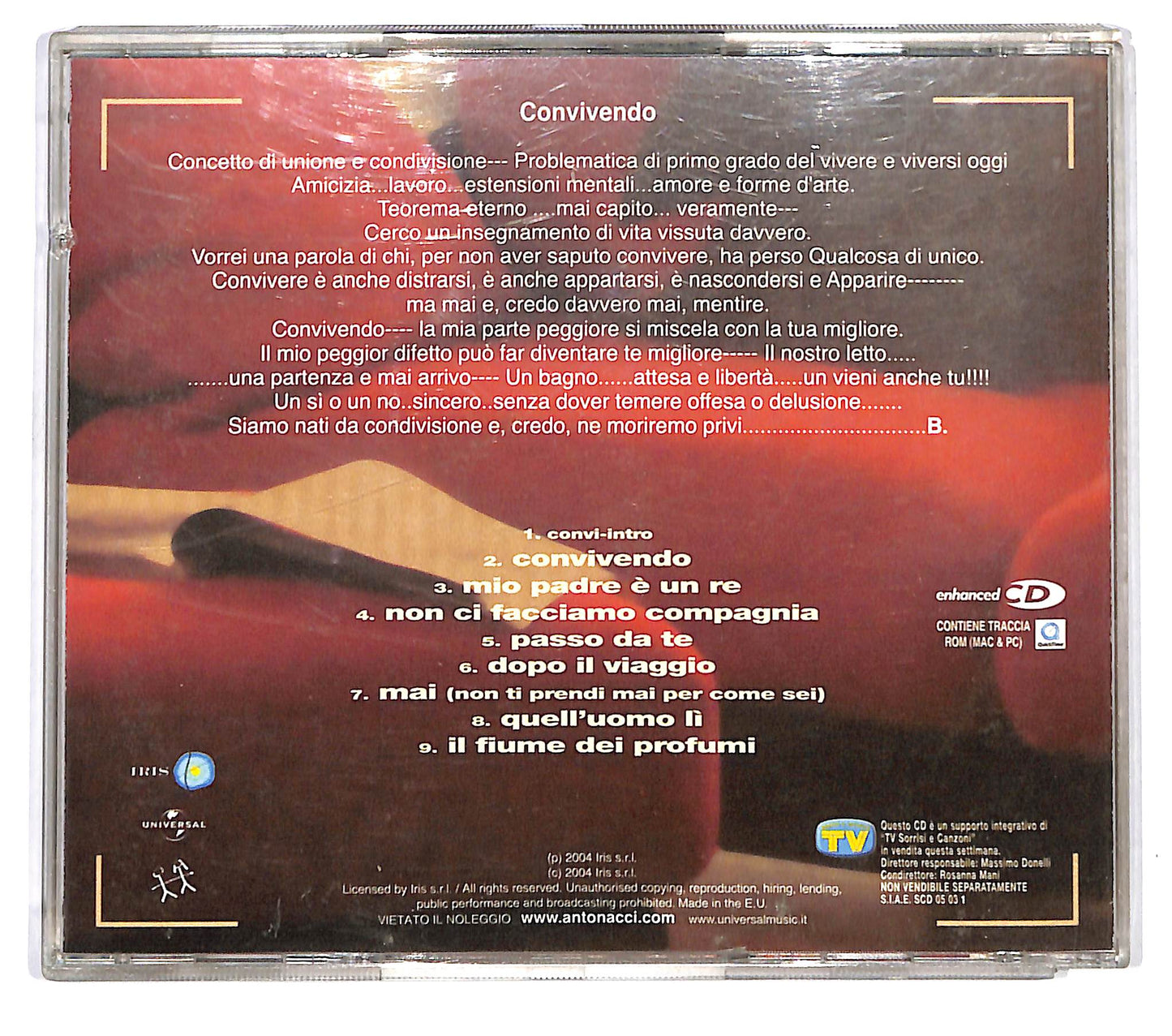 EBOND Biagio Antonacci - Convivendo Parte 1 EDITORIALE CD CD126702