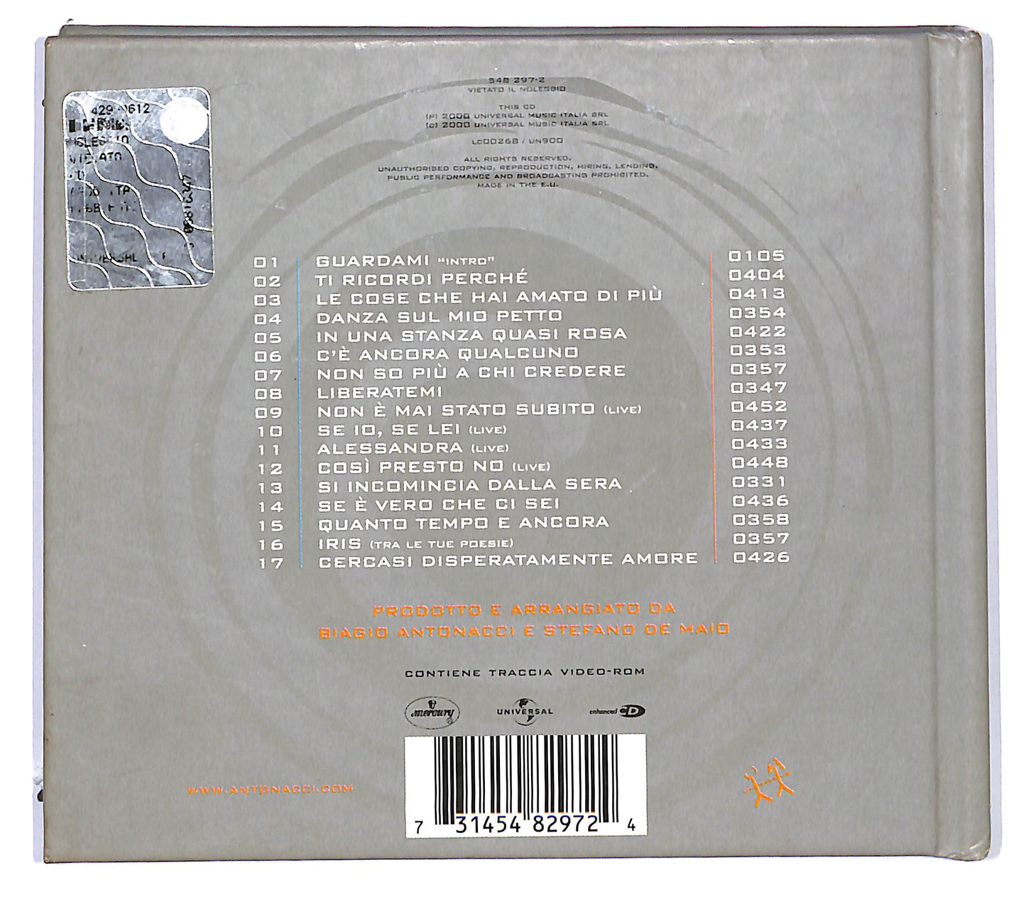 EBOND Biagio Antonacci - Tra Le Mie Canzoni DIGIPACK CD CD126720