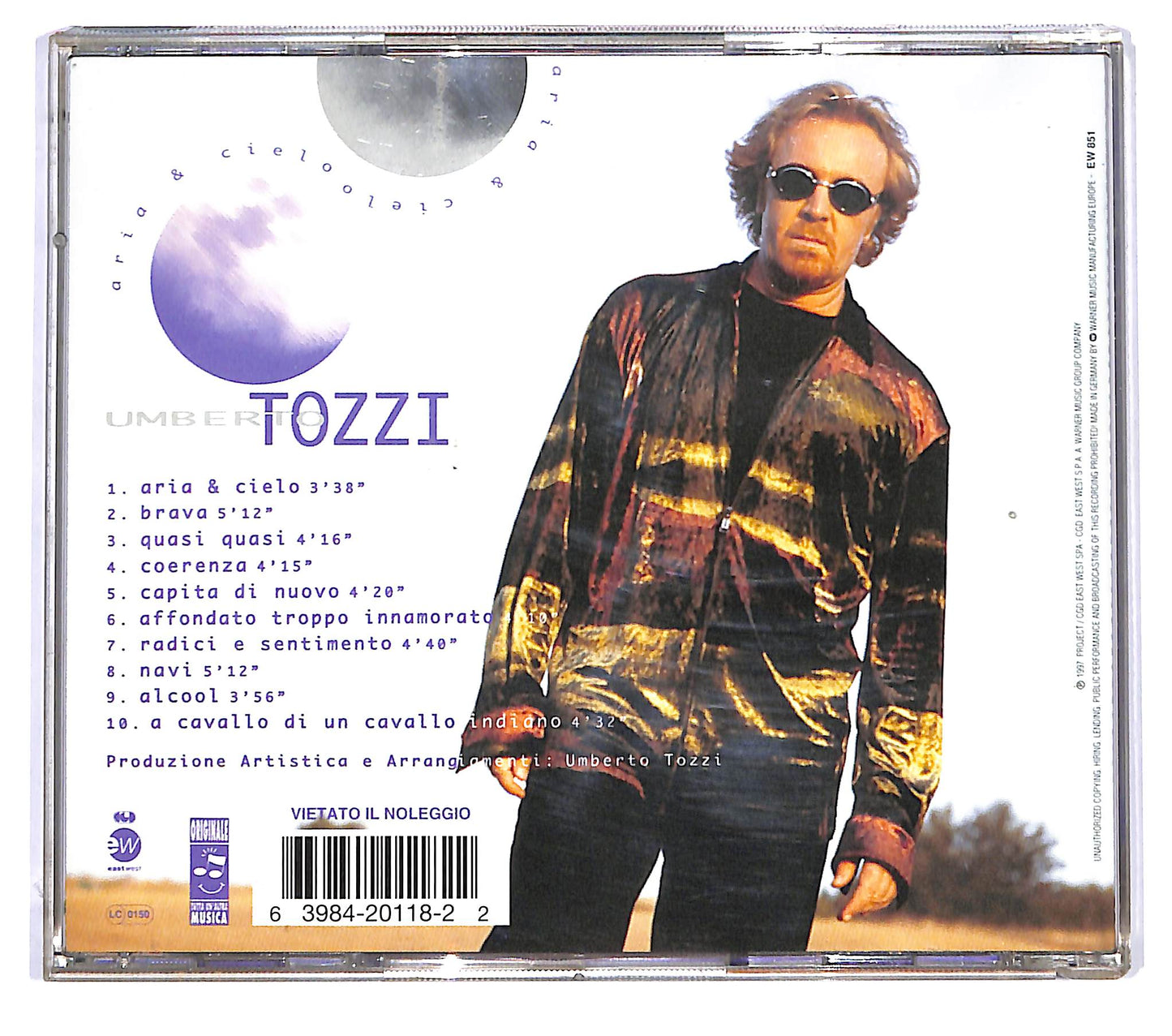 EBOND Umberto Tozzi - Aria & Cielo CD CD126724