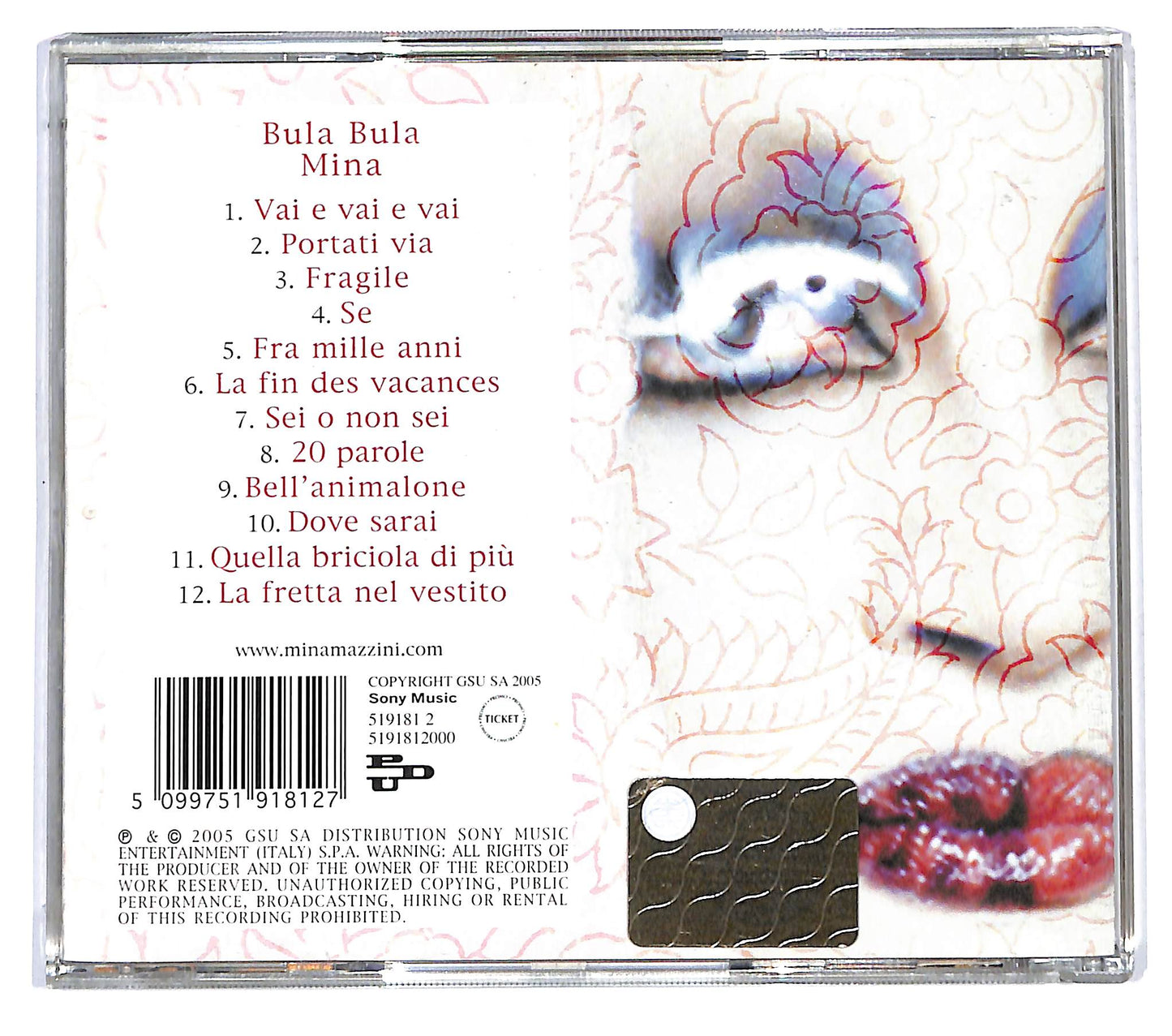 EBOND Mina - Bula Bula CD CD126752