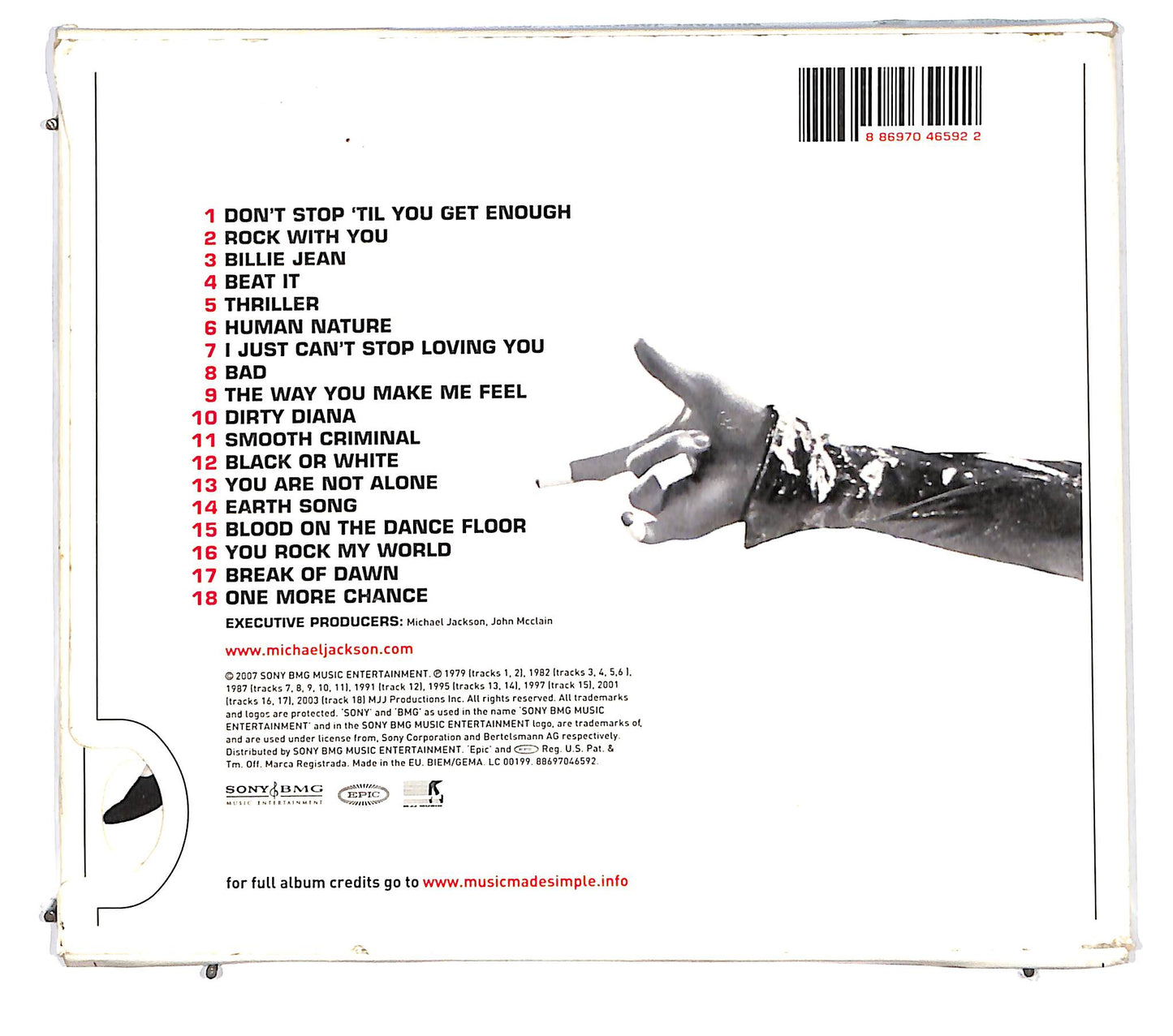 EBOND Michael Jackson - Number Ones DIGIPACK CD CD126827