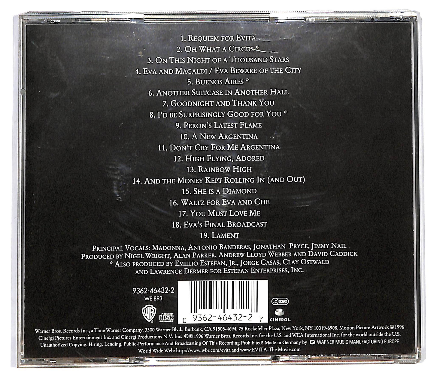 EBOND Andrew Lloyd Webber And Tim Rice - Evita CD CD126832