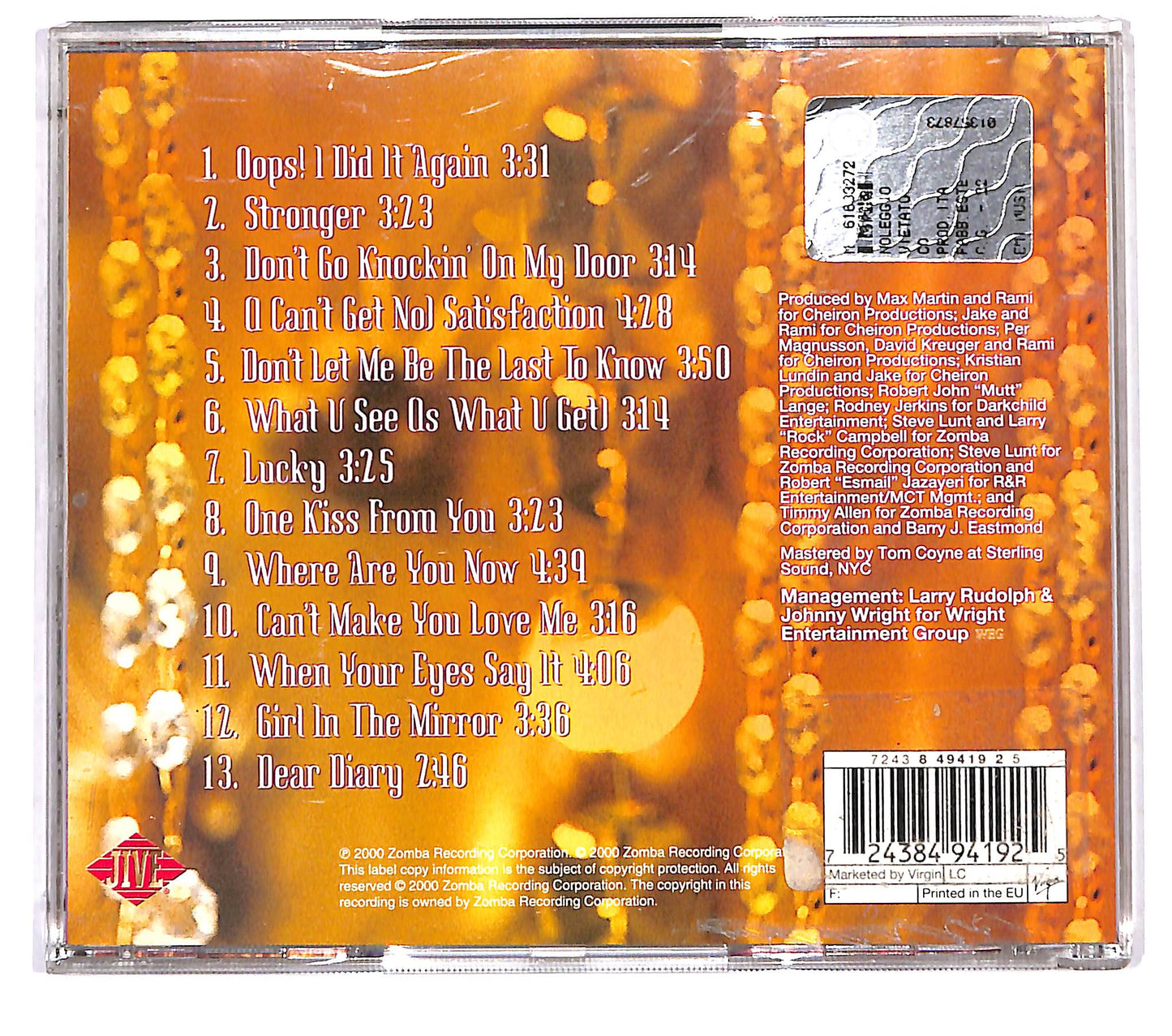 EBOND Britney Spears - Oops!...I Did It Again CD CD126904
