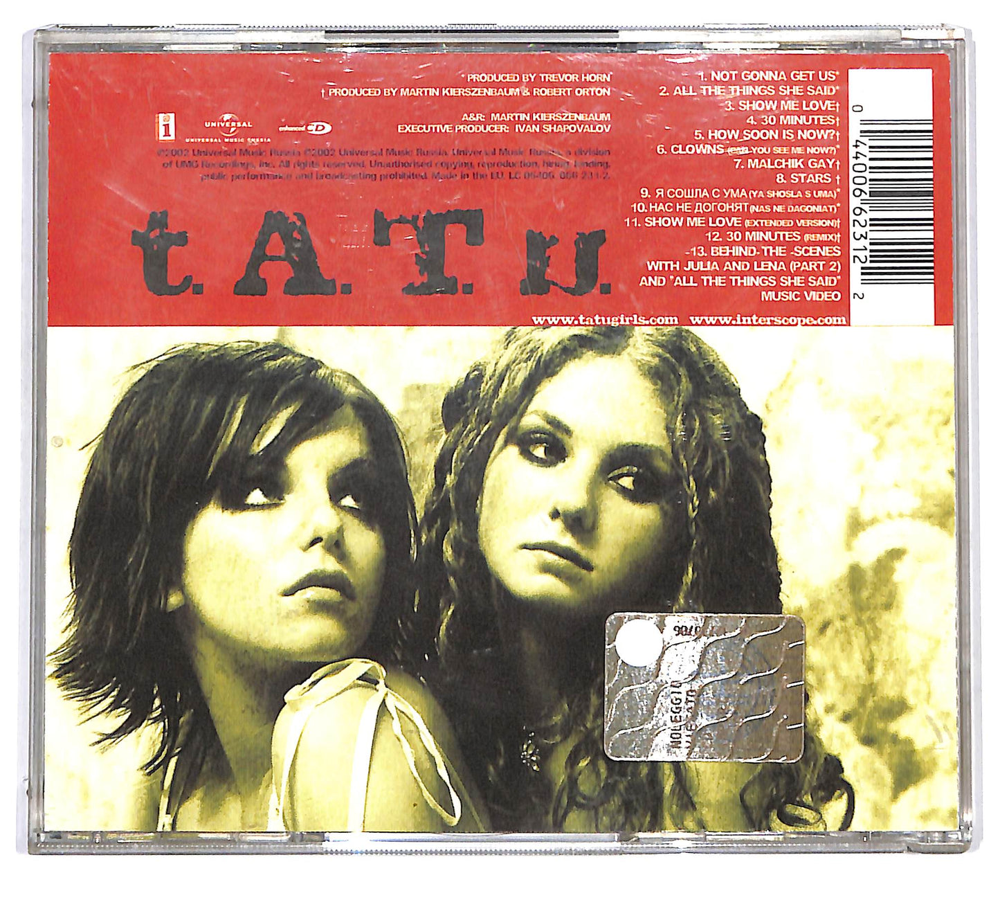 EBOND t.A.T.u. - 200 KM/H In The Wrong Lane CD CD127052