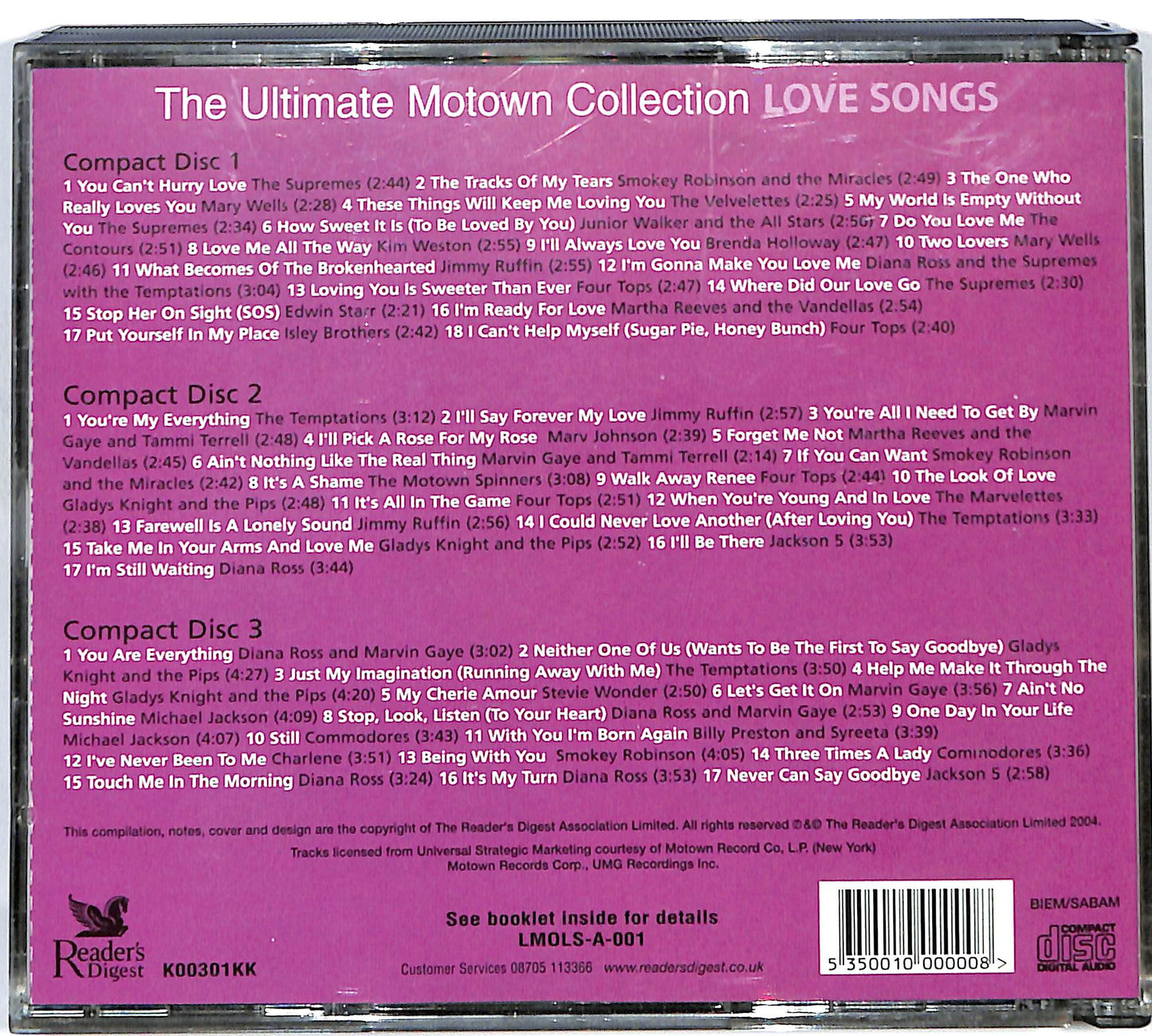 EBOND Various - The Ultimate Motown Collection: Love Songs CD CD127123