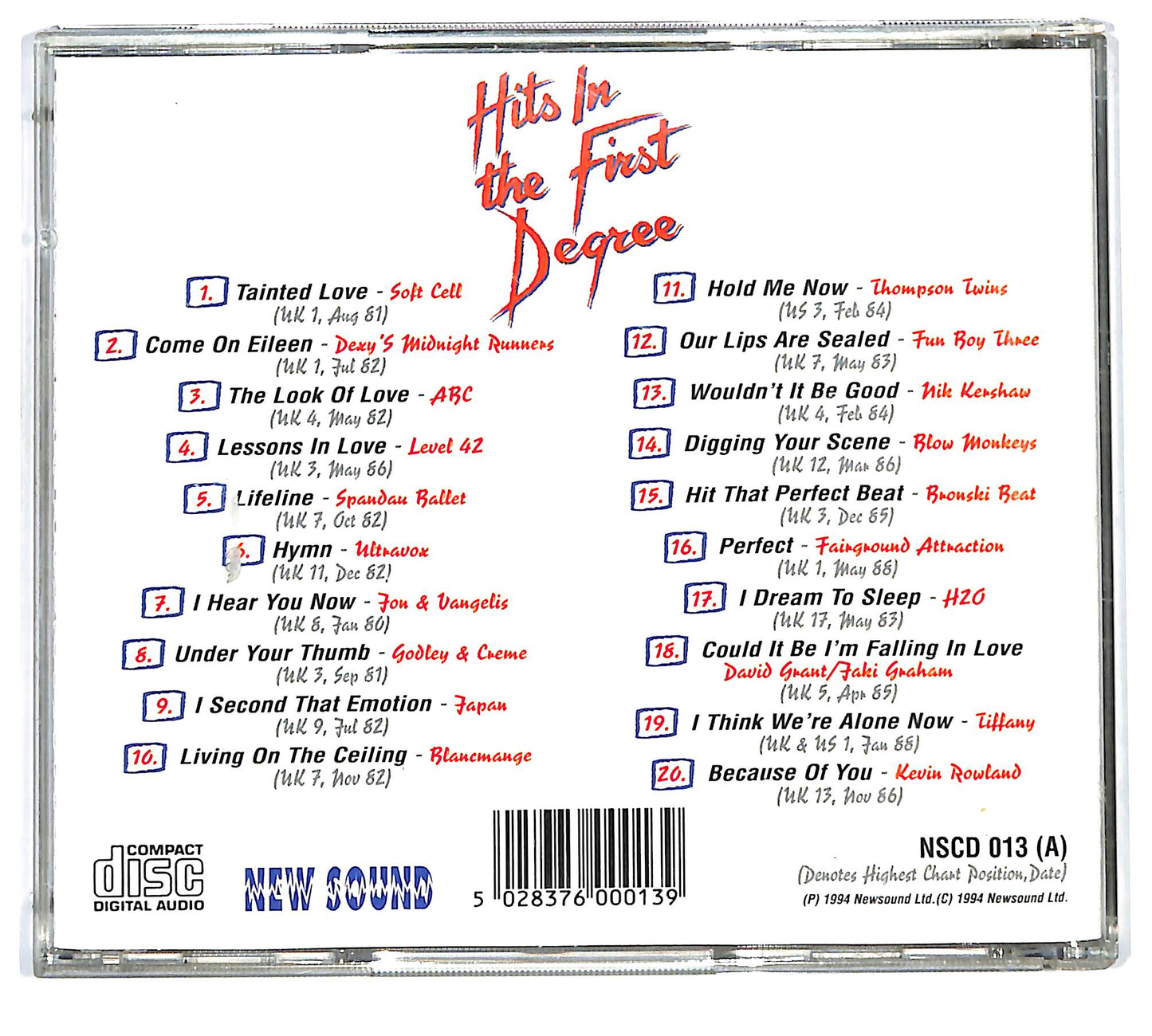 EBOND Various - Hits In The First Degree CD CD127124