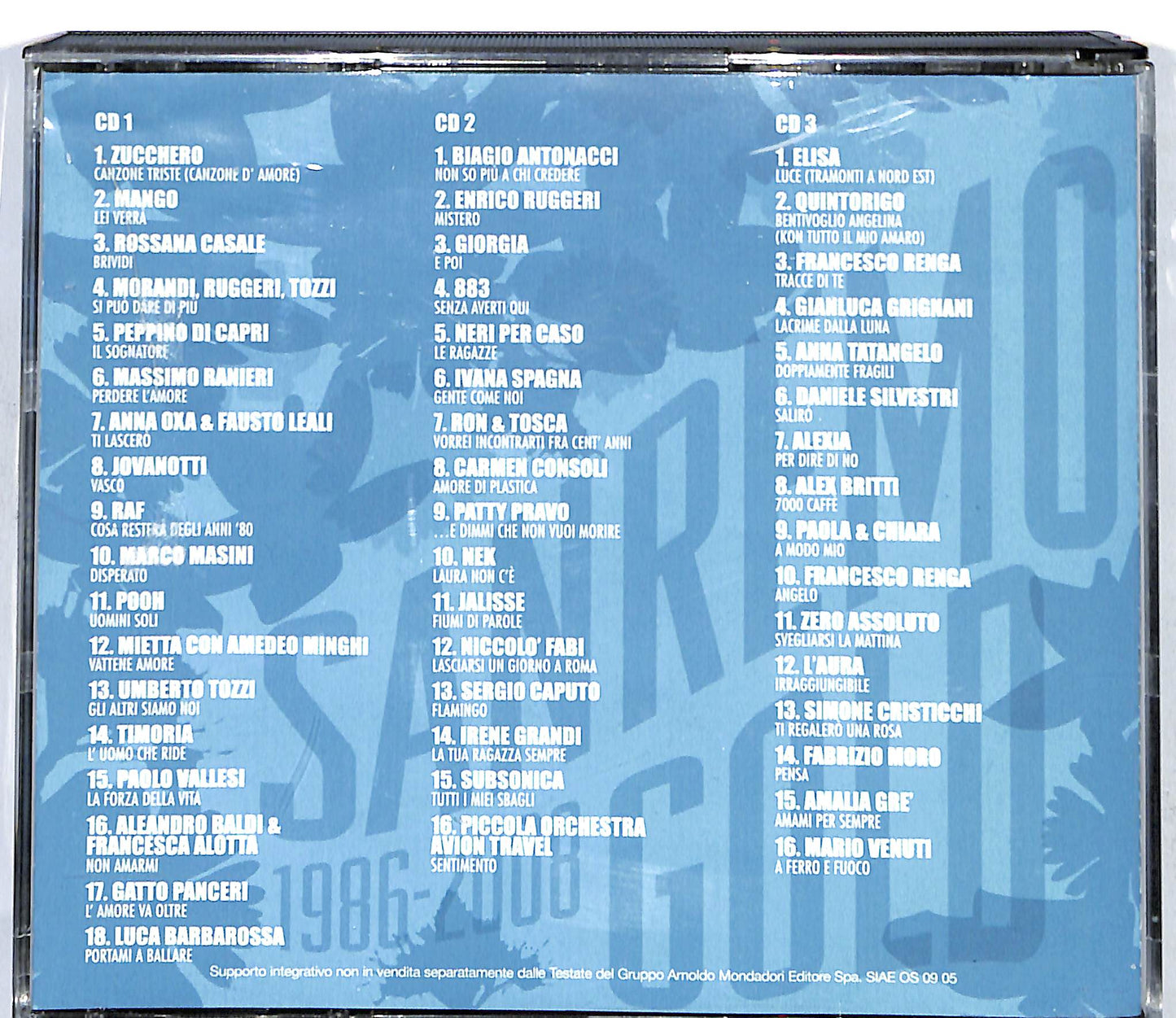 EBOND Various - Sanremo Gold 1986-2008 CD CD127211