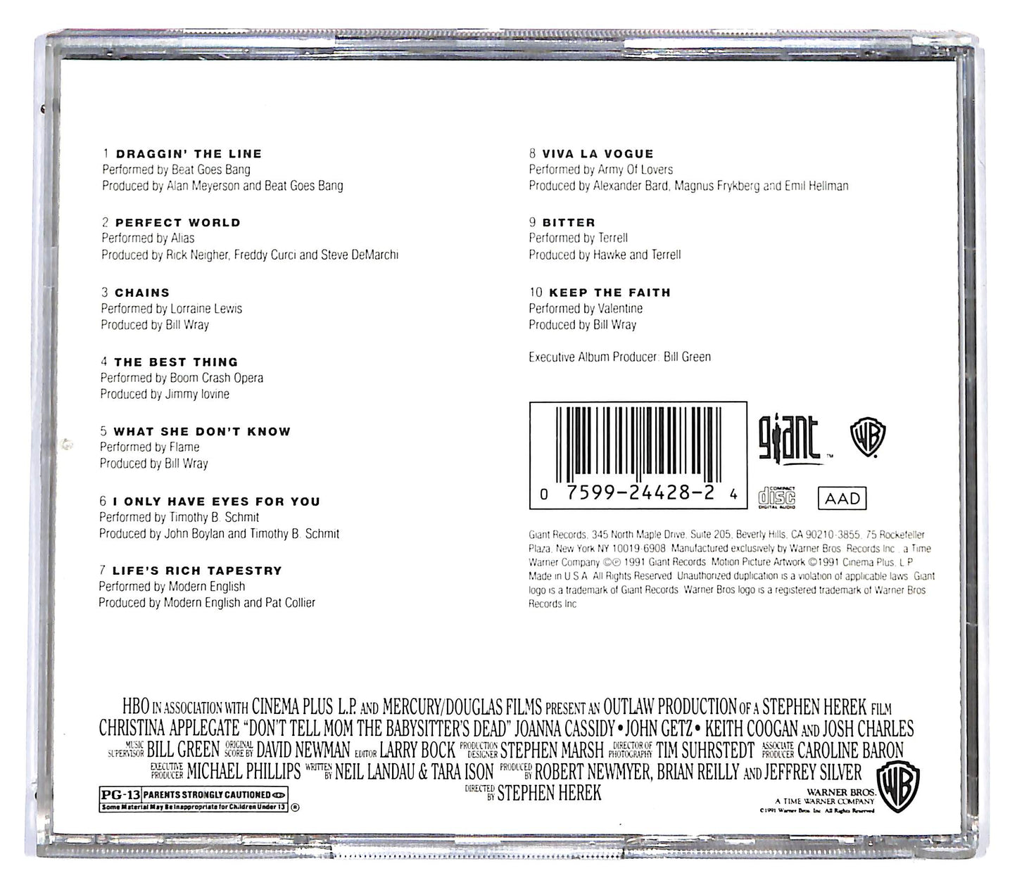 EBOND Don't Tell Mom The Babysitter's Dead colonna sonora CD CD127231