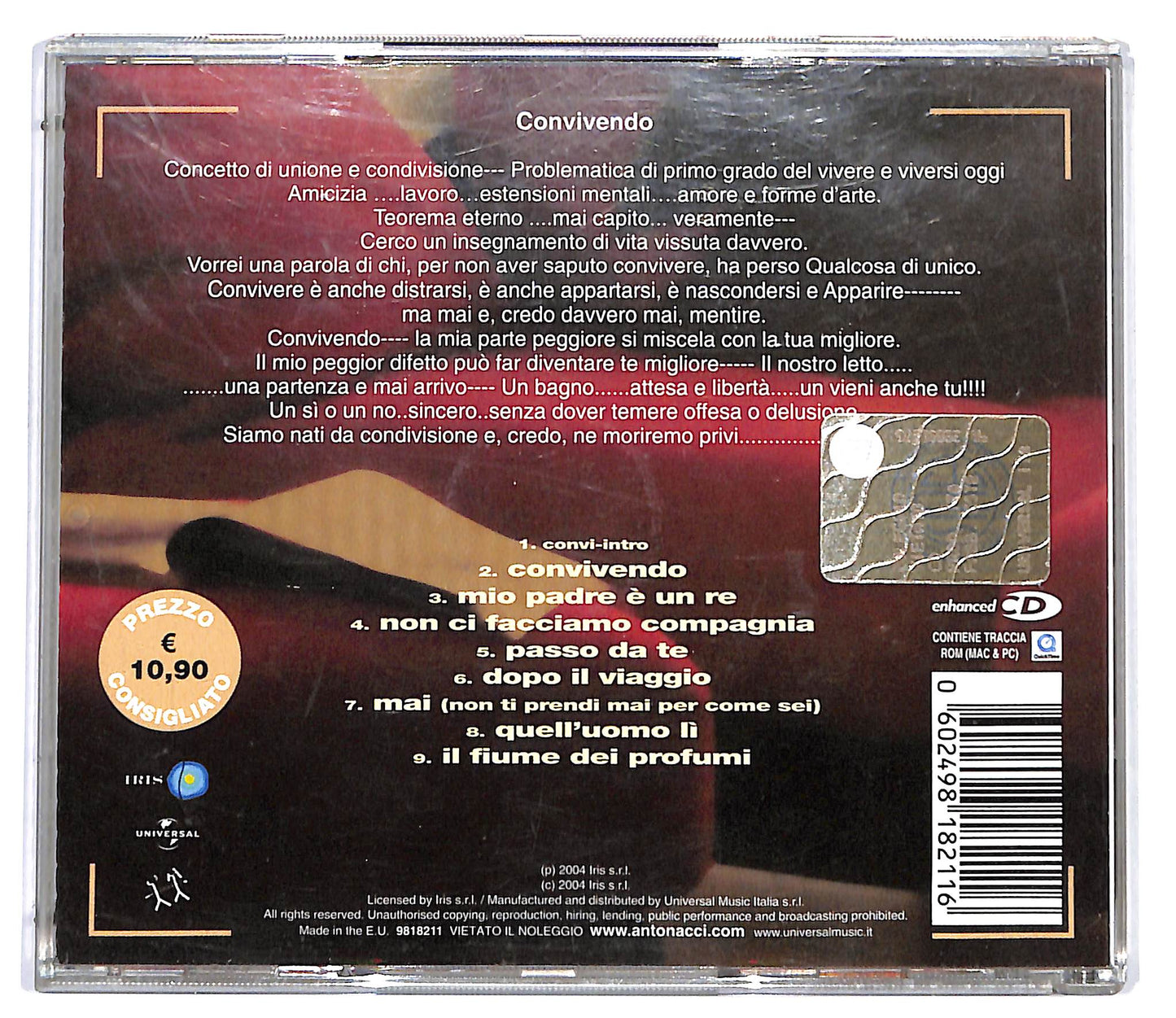 EBOND Biagio Antonacci - Convivendo (Parte 1) CD CD127232