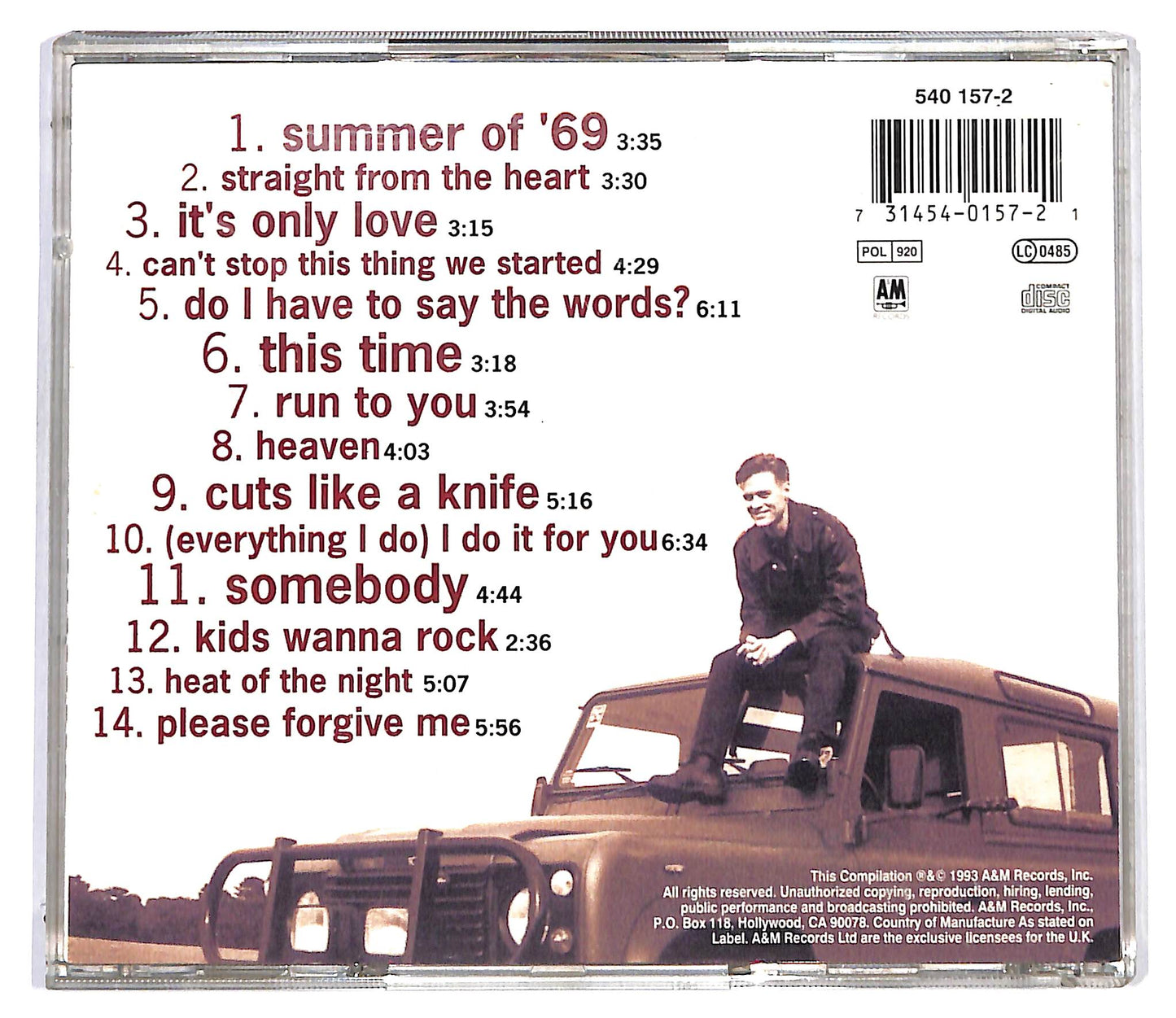EBOND Bryan Adams - So Far So Good CD CD127258