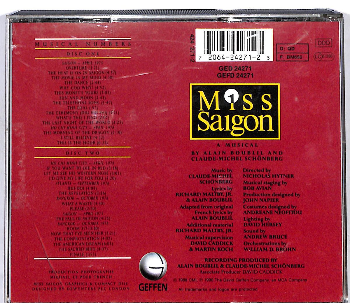 EBOND Alain Boublil & Claude-Michel Schonberg - Miss Saigon CD CD127328