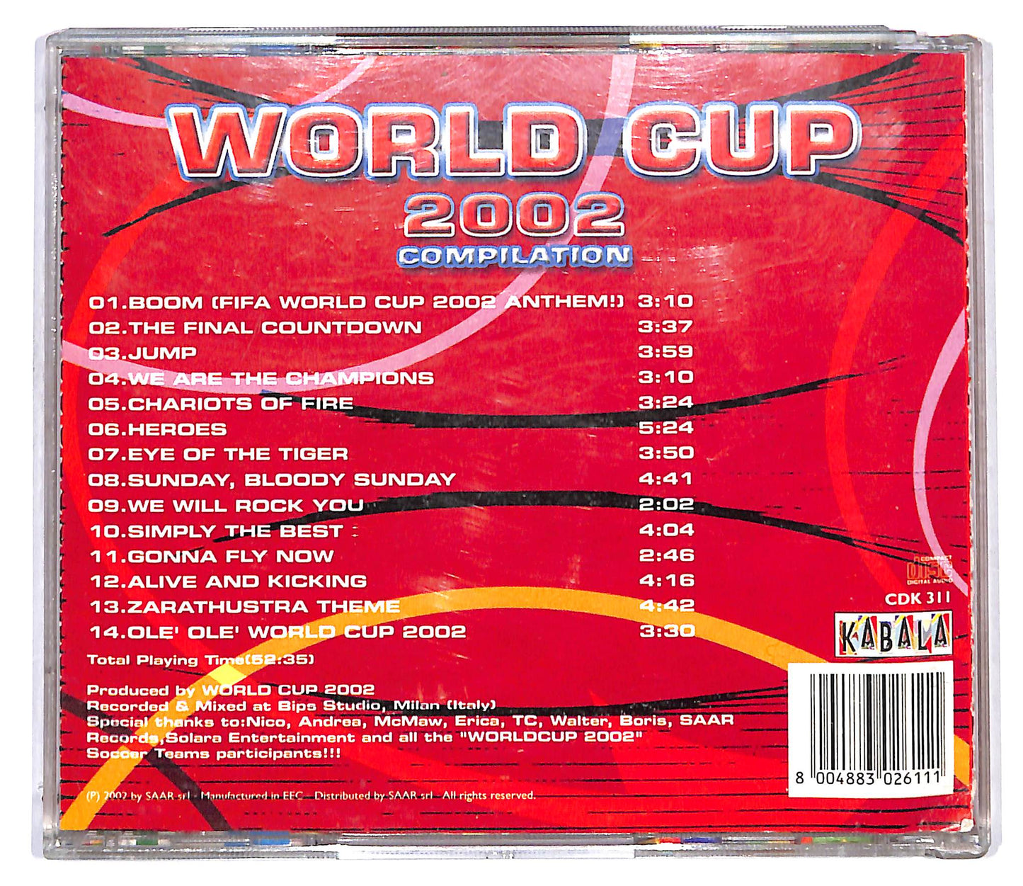 EBOND World Cup 2002 compilation CD CD127341