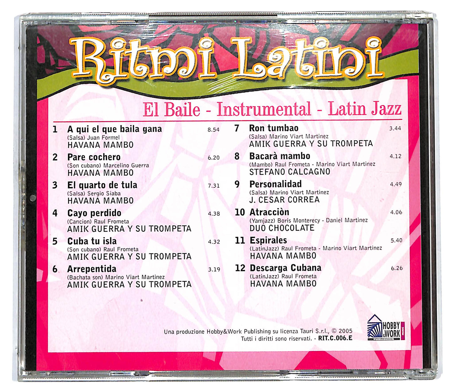 EBOND Various - Ritmi Latini - El Baile - Instrumental - Latin Jazz CD CD127350