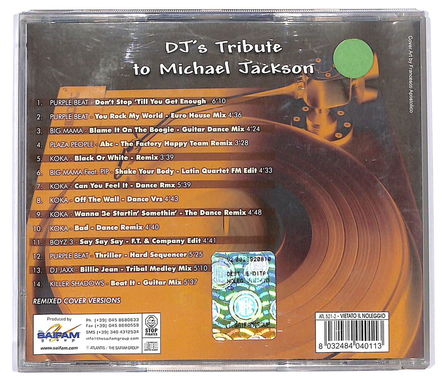 EBOND Various - Dj's Tribute To Michael Jackson CD CD127432