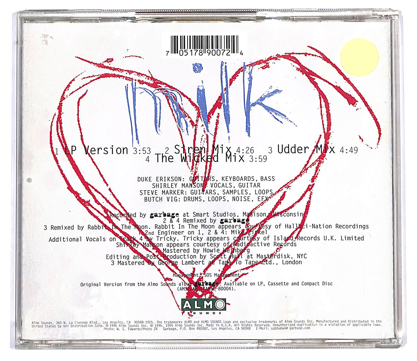 EBOND Garbage - Milk CD CD127438