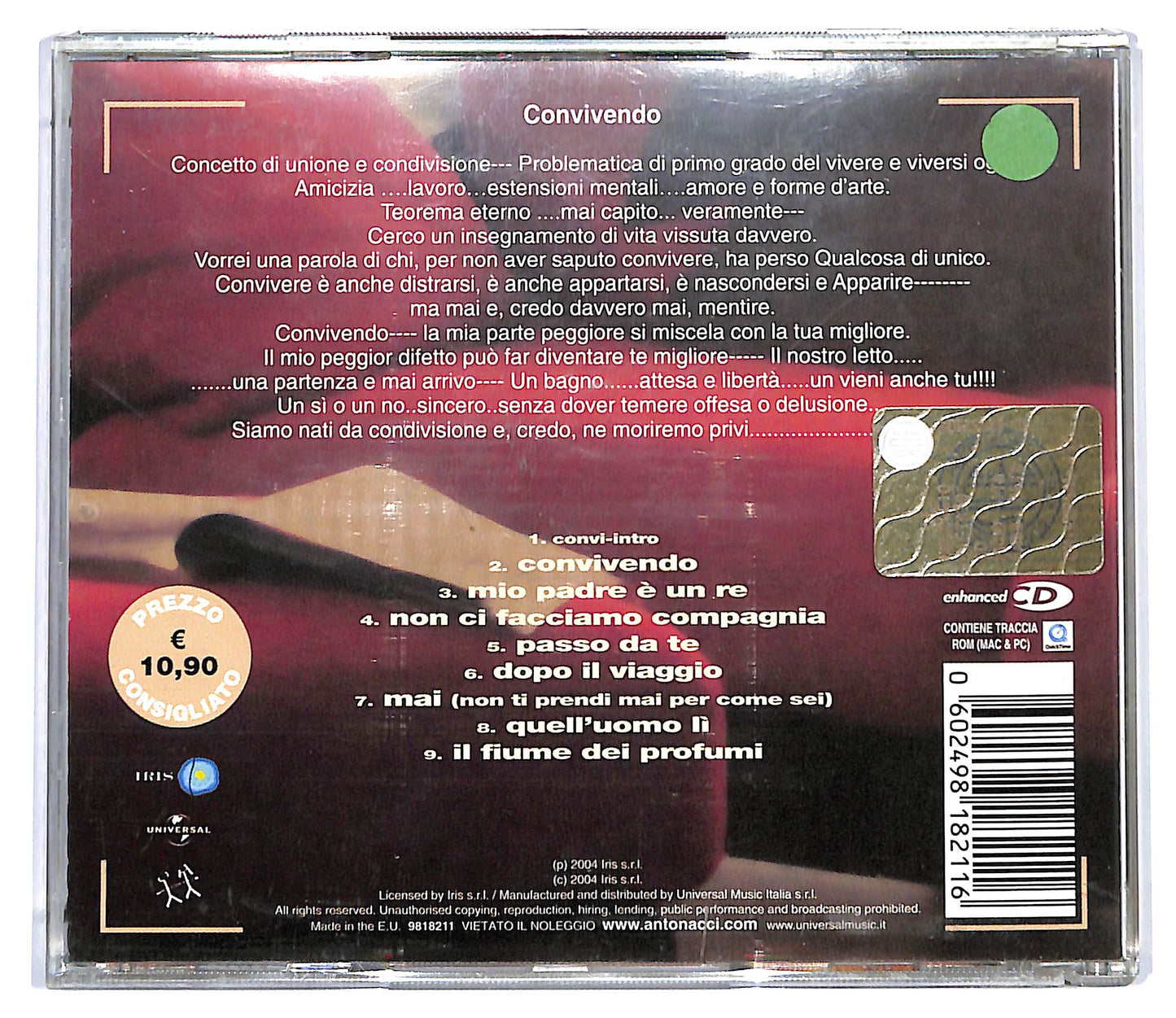 EBOND Biagio Antonacci - Convivendo (Parte 1) CD CD127457