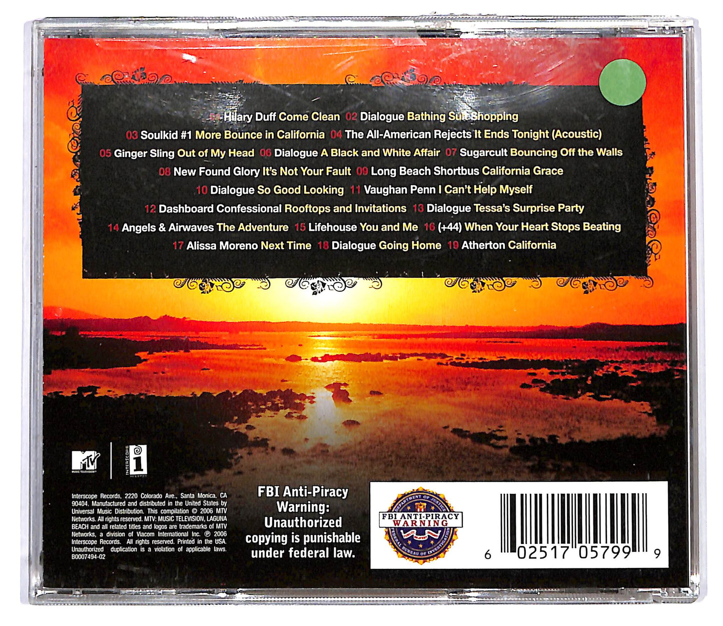 EBOND Various - MTV Presents Laguna Beach: Summer Can Last Forever CD CD127465