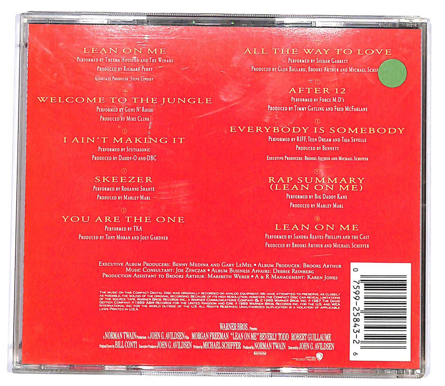 EBOND Various - Lean On Me (Original Motion Picture Soundtrack) CD CD127504