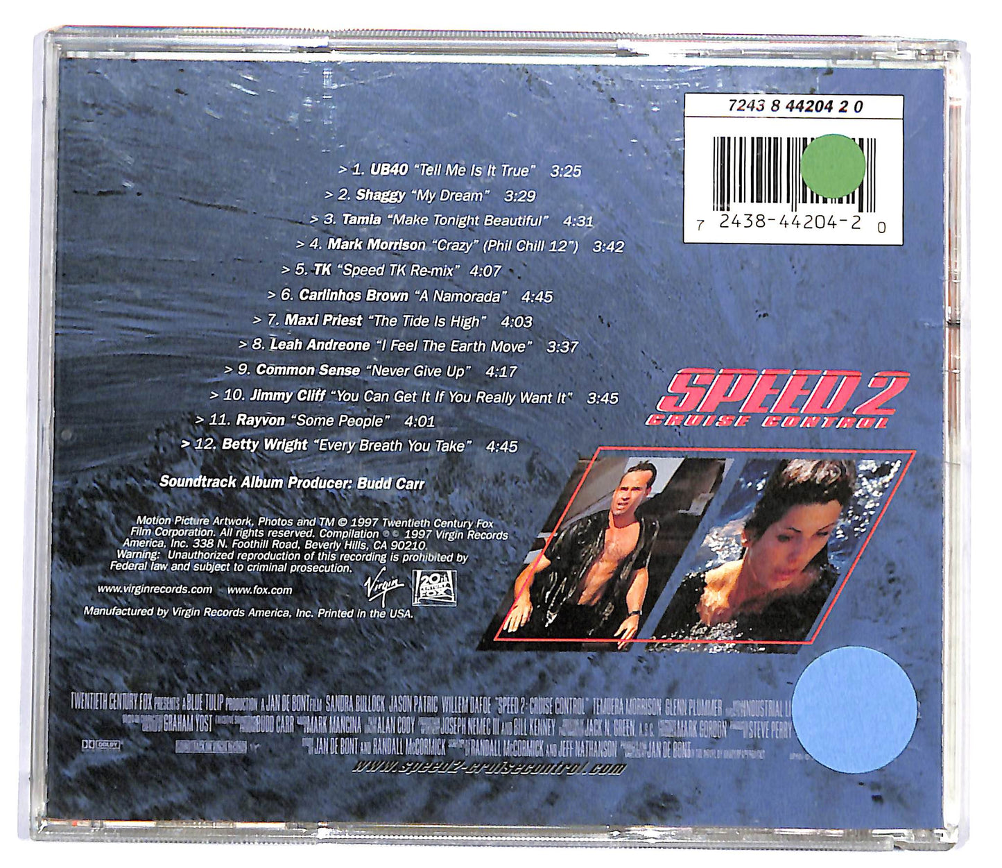 EBOND Speed 2: Cruise Control - Original Motion Picture Soundtrack CD CD127505
