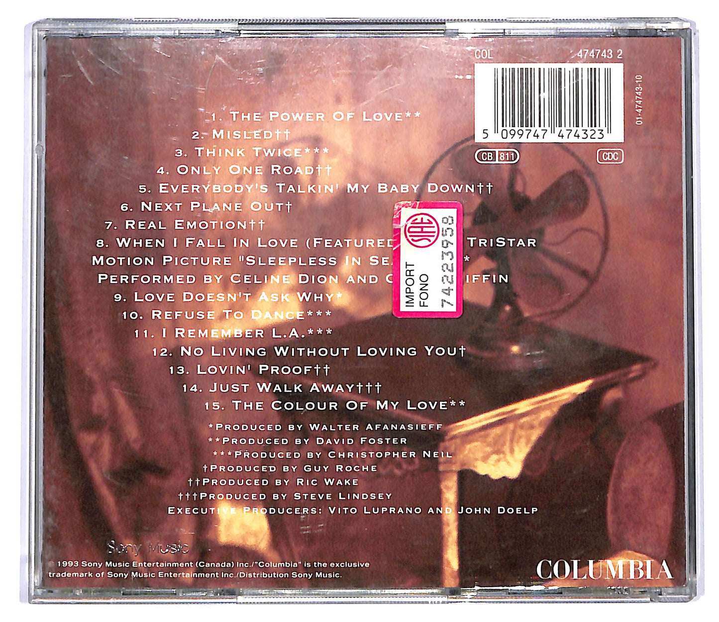 EBOND Celine Dion - The Colour Of My Love EDIZIONE SPECIALE CD CD127602