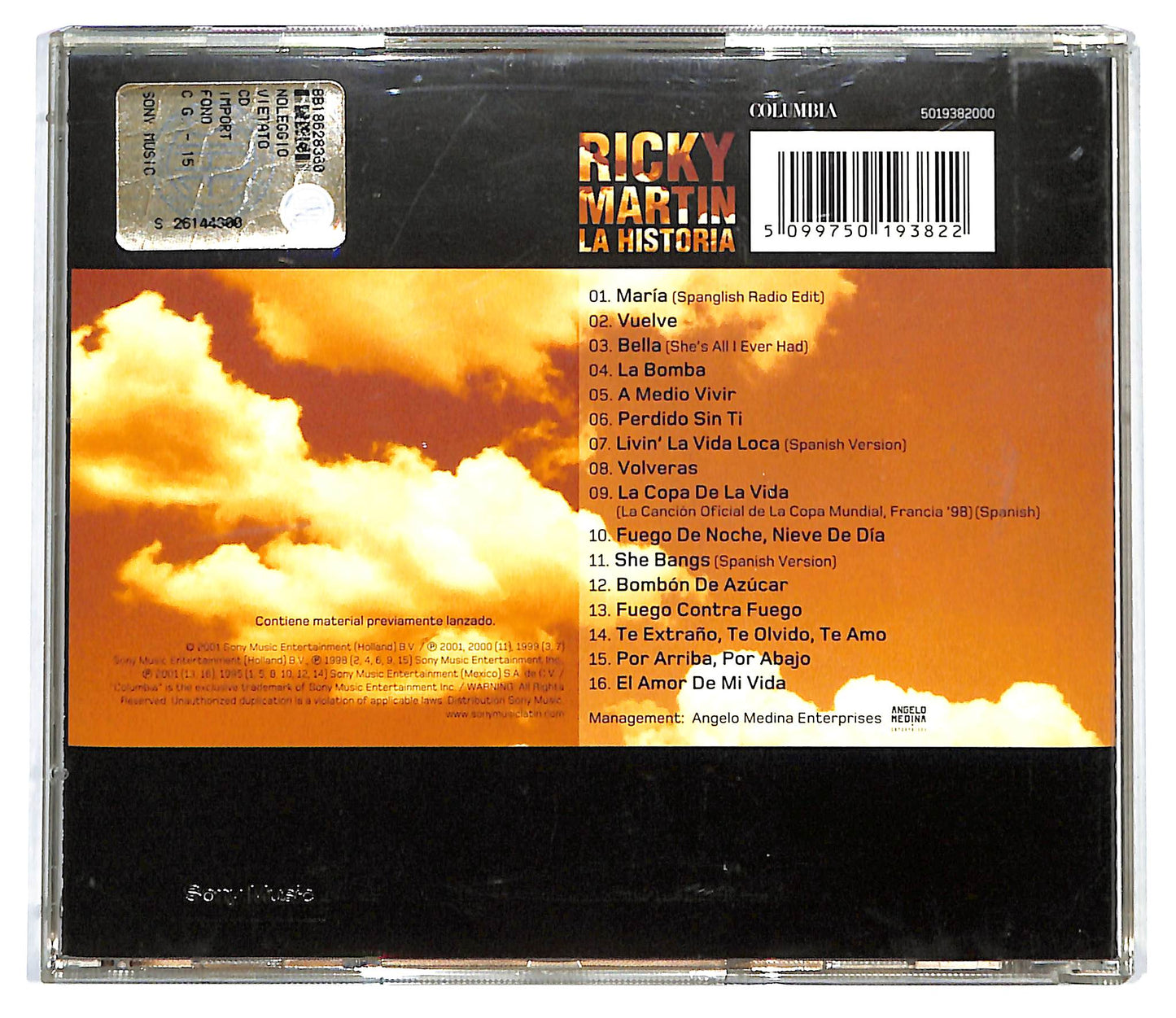 EBOND Ricky Martin - La Historia CD CD127636