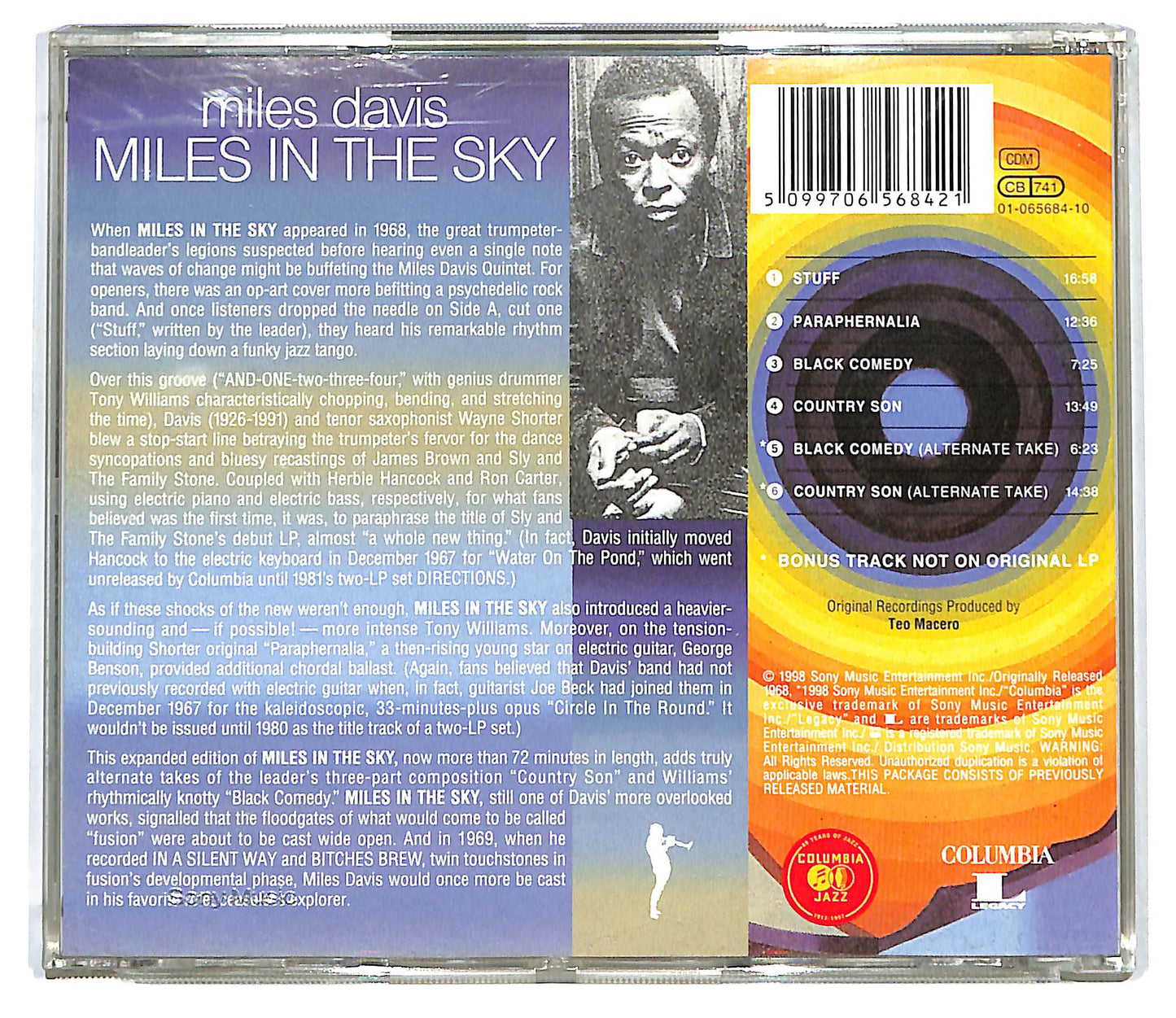 EBOND Miles Davis - Miles In The Sky CD CD127643