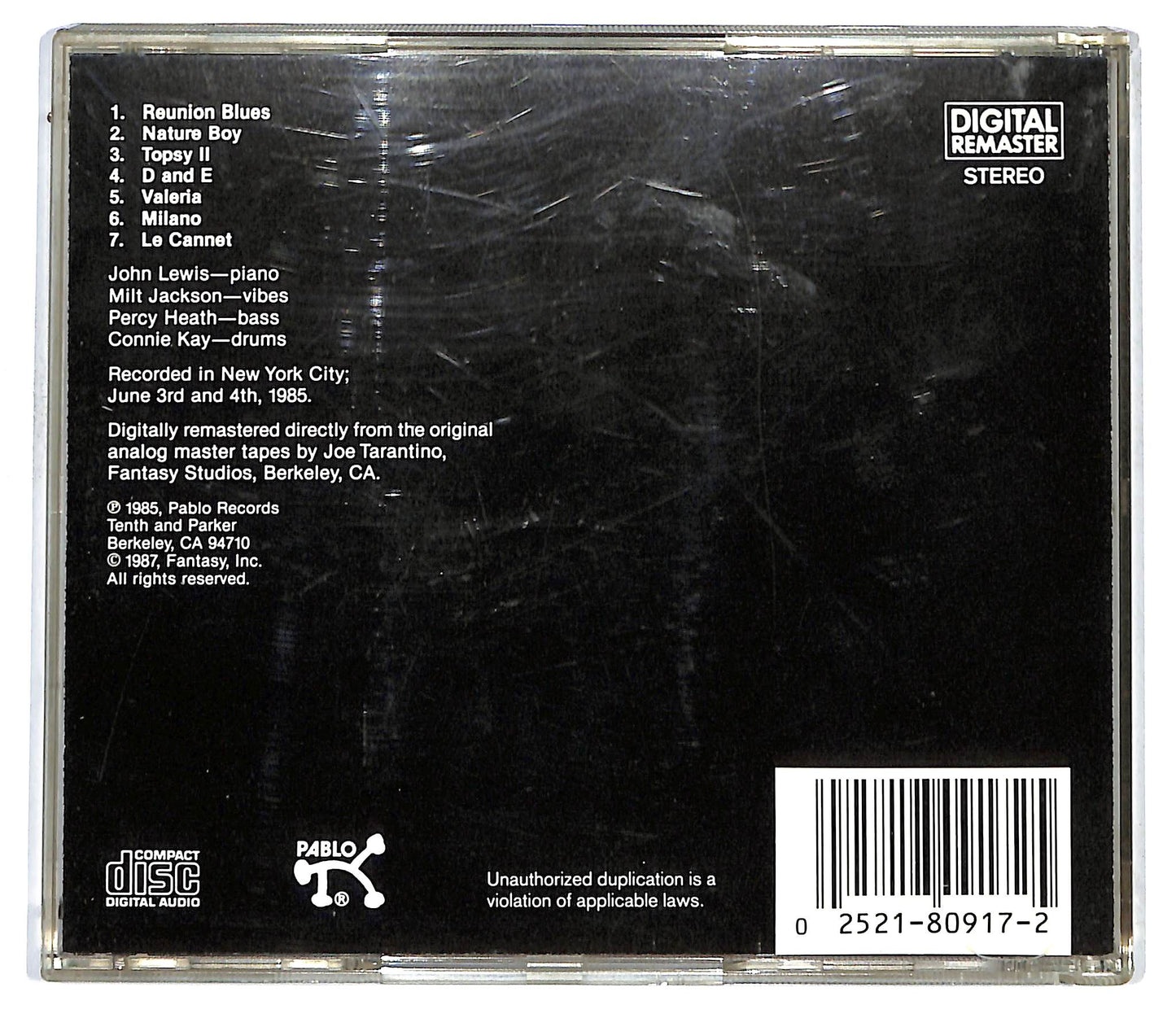 EBOND The Modern Jazz Quartet - 'Topsy' This One's For Basie CD CD127654