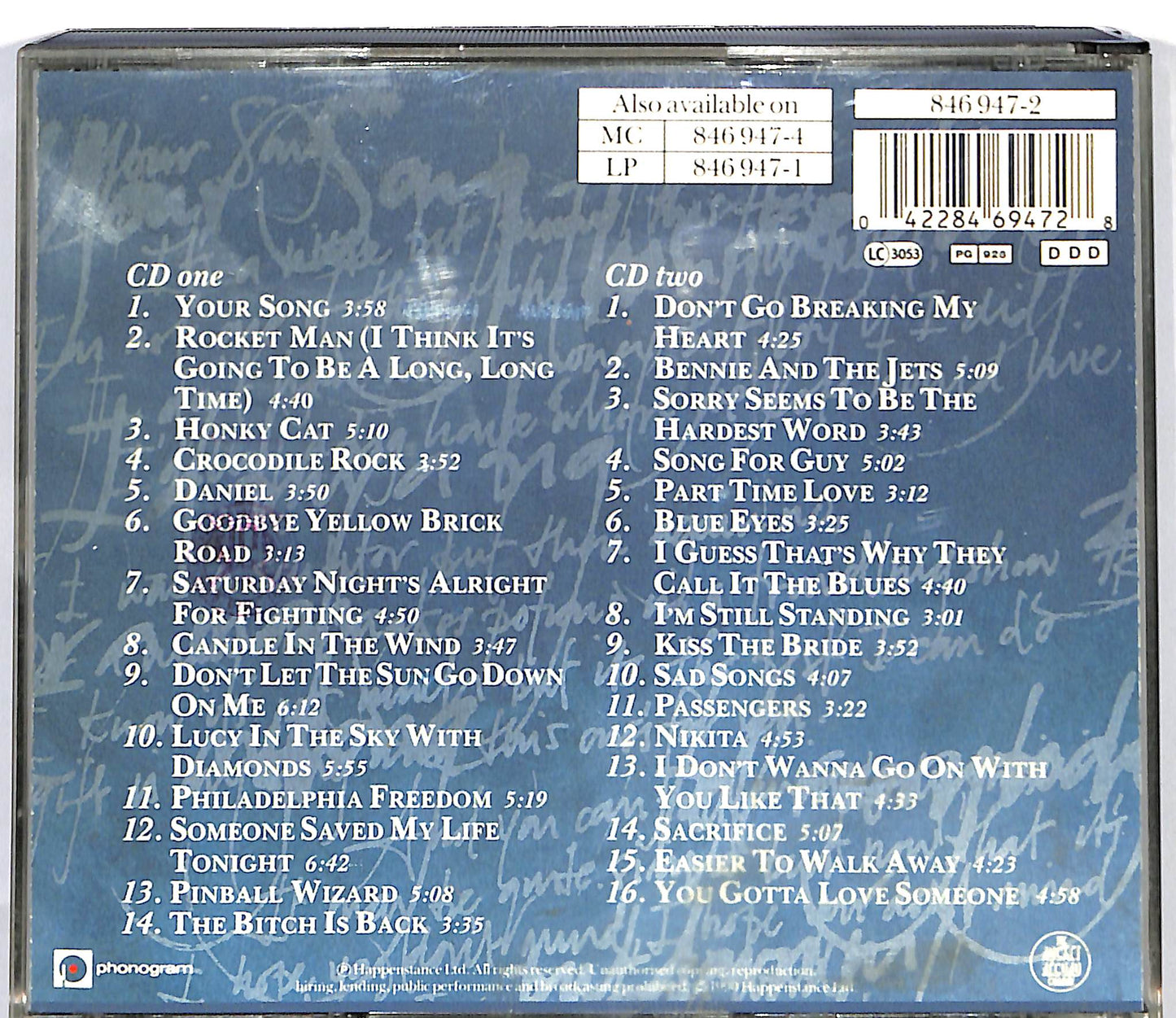 EBOND Elton John - The Very Best Of Elton John CD CD127707