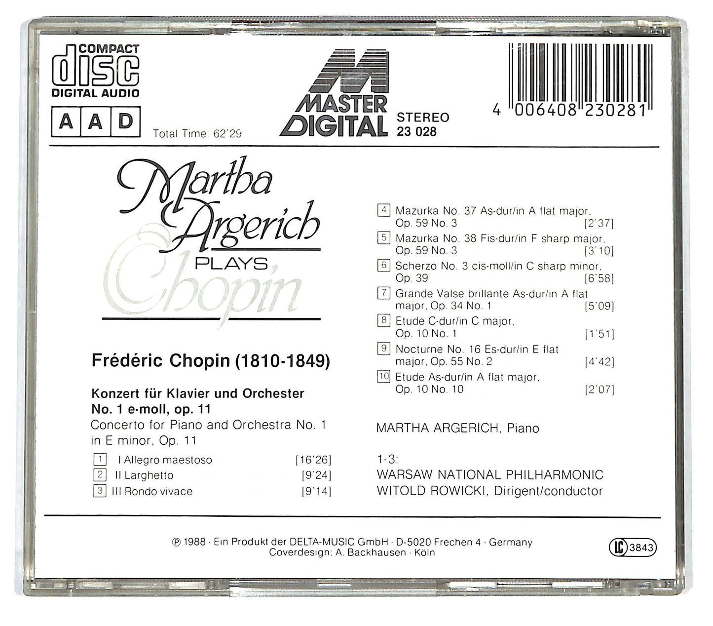 EBOND Martha Argerich - Plays Chopin CD CD127817