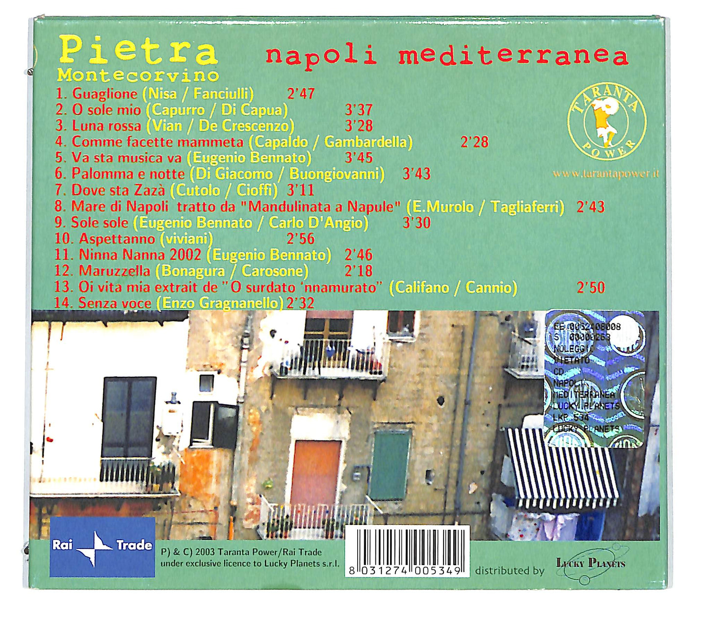 EBOND Pietra Montecorvino - Napoli Mediterranea CD CD127834