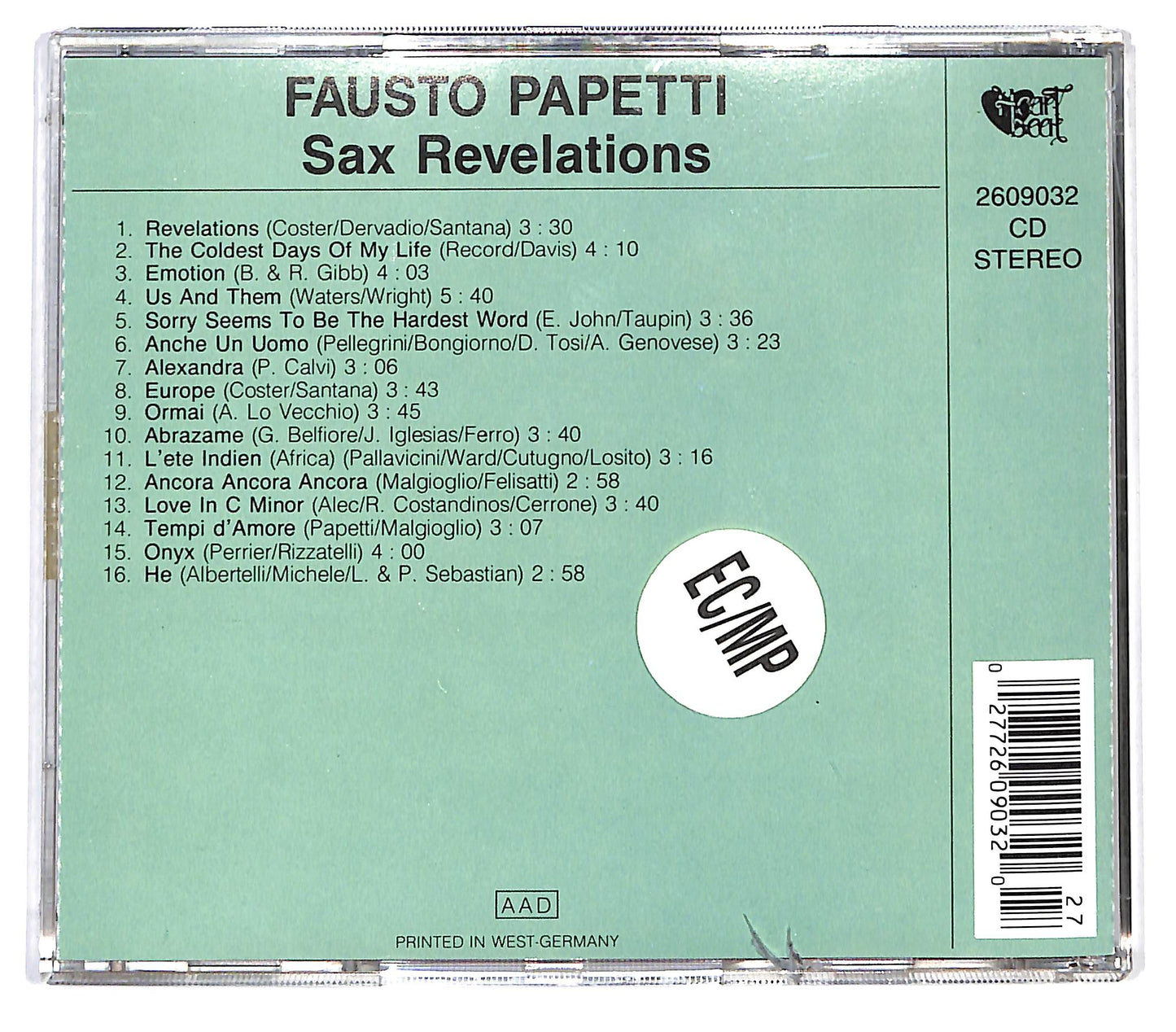 EBOND Fausto Papetti - Sax Revelations CD CD127858