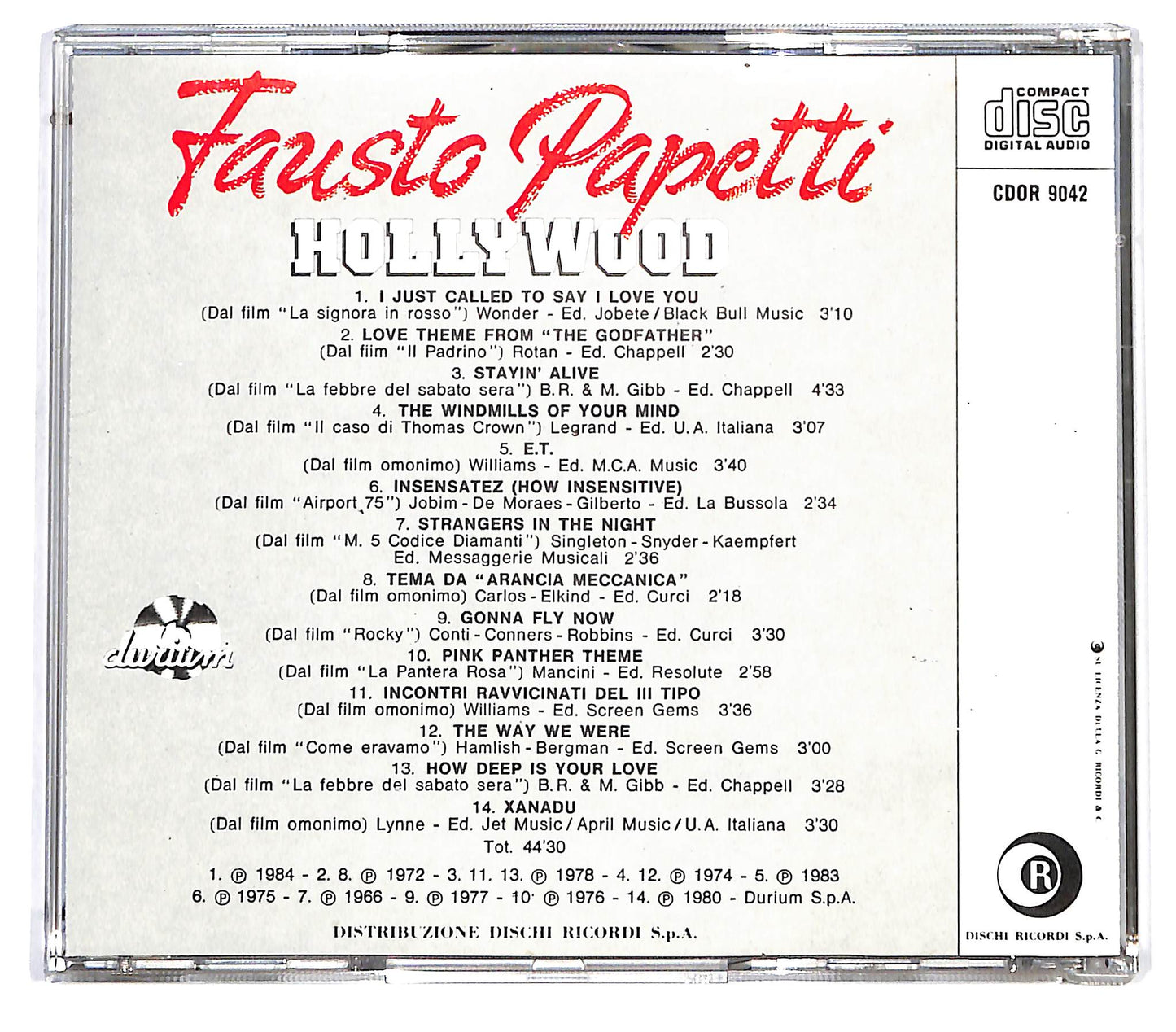 EBOND Fausto Papetti - Hollywood CD CD127859