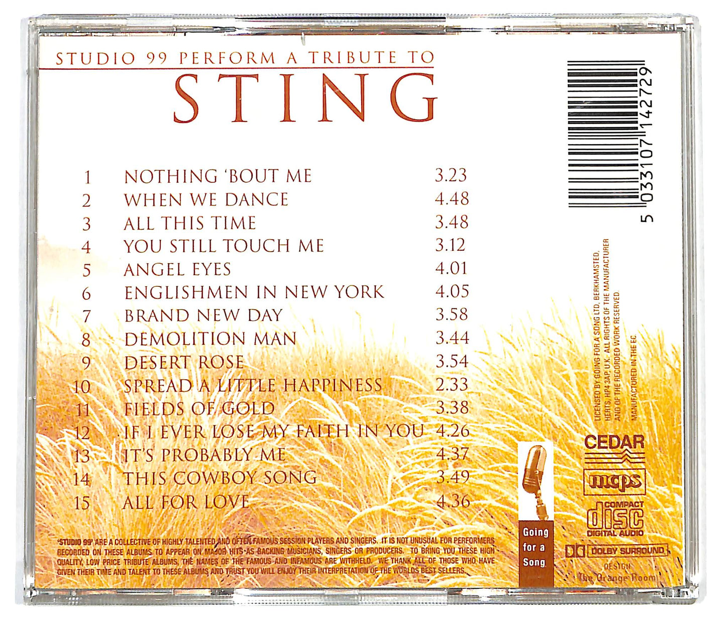 EBOND Studio 99 - Perform A Tribute To Sting CD CD127907