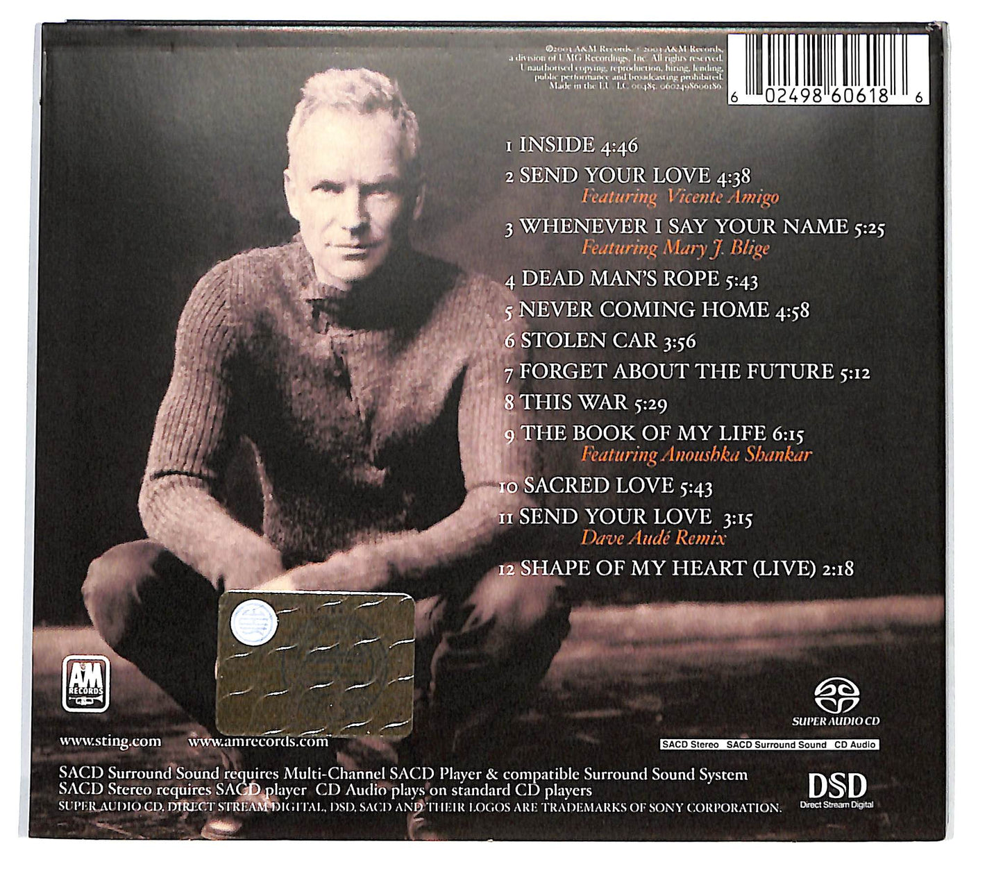 EBOND Sting - Sacred Love DIGIPACK CD CD127909