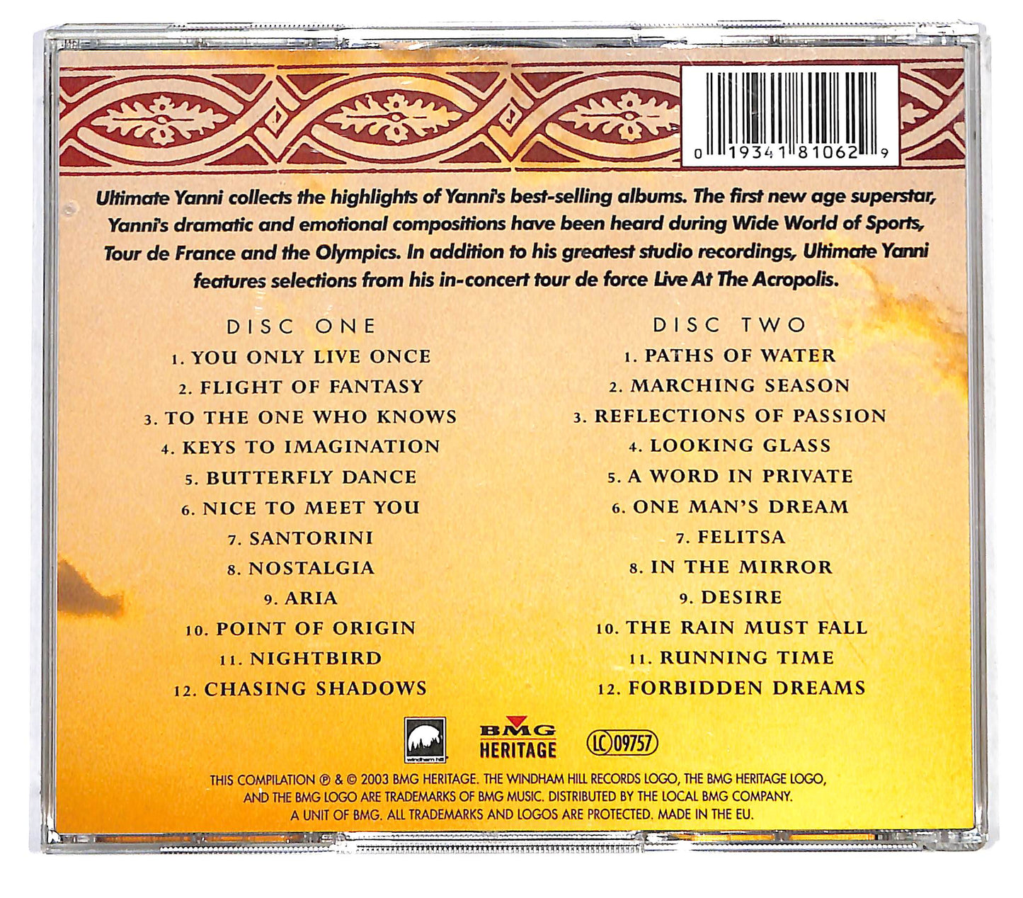 EBOND Yanni - Ultimate Yanni CD CD127945