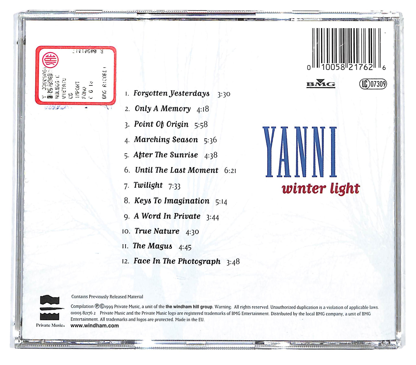 EBOND Yanni - Winter Light CD CD127953