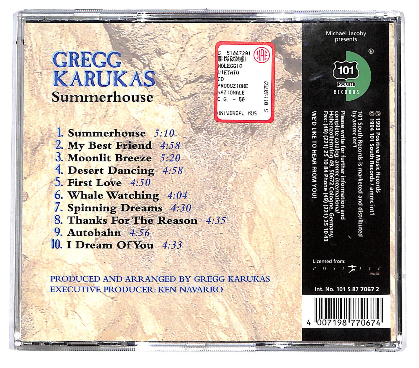 EBOND Gregg Karukas - Summerhouse CD CD128001