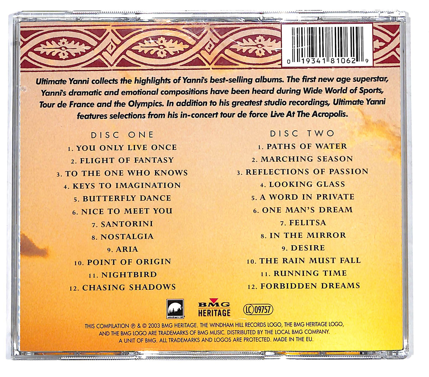 EBOND Yanni - Ultimate Yanni CD CD128003