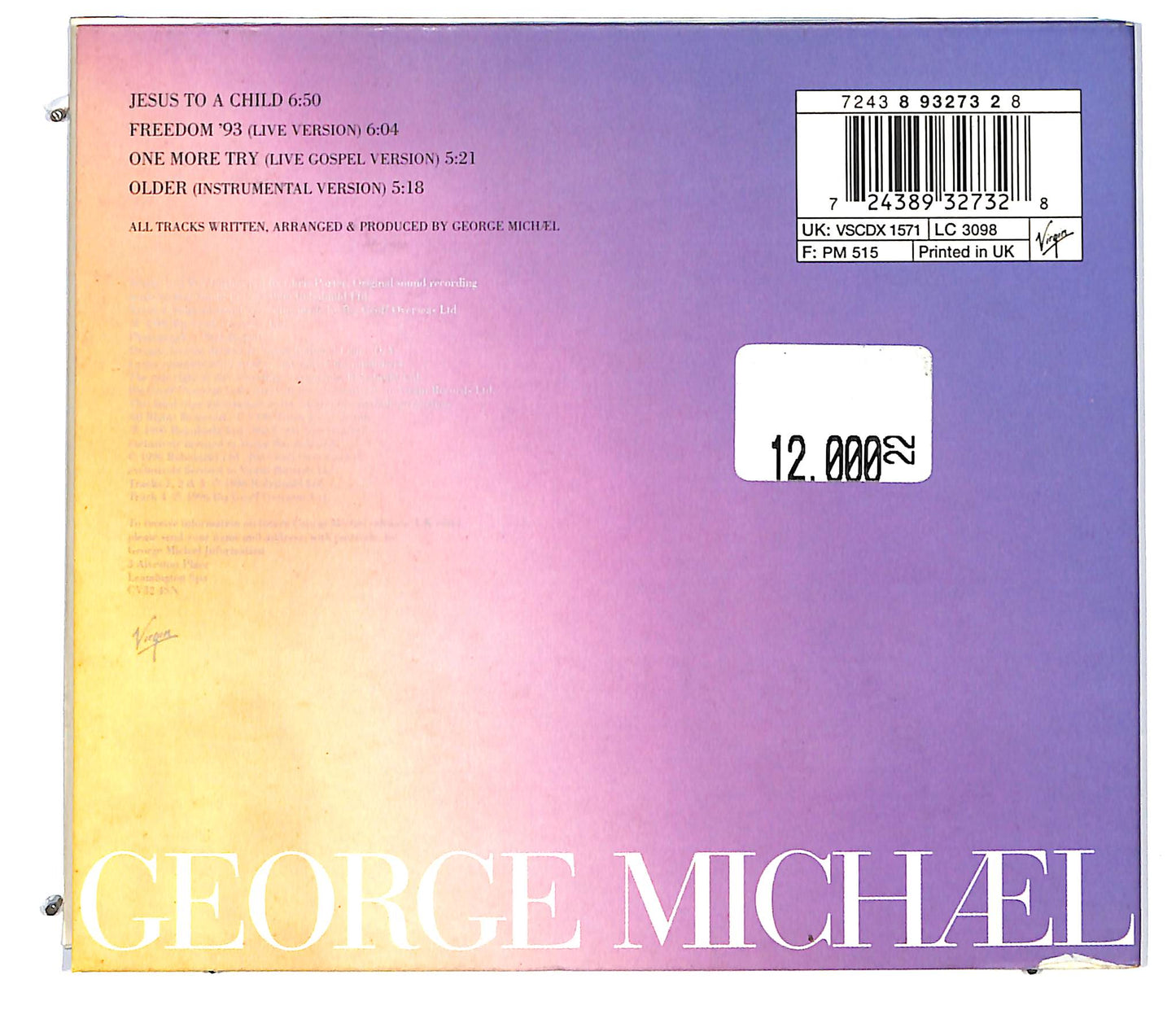 EBOND George Michael - Jesus To A Child DIGIPACK CD CD128050