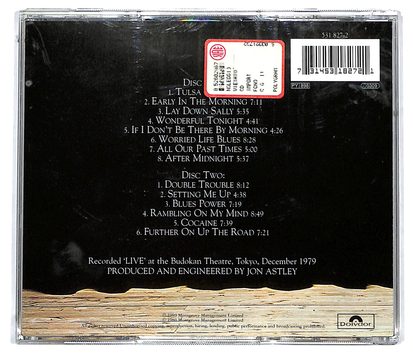 EBOND Eric Clapton - Just One Night CD CD128053