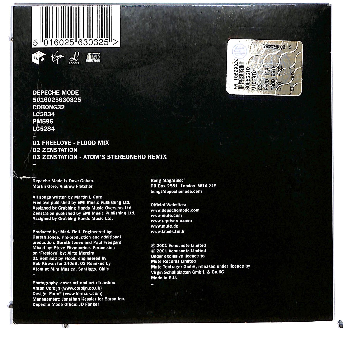 EBOND Depeche Mode - Freelove CD CD128074